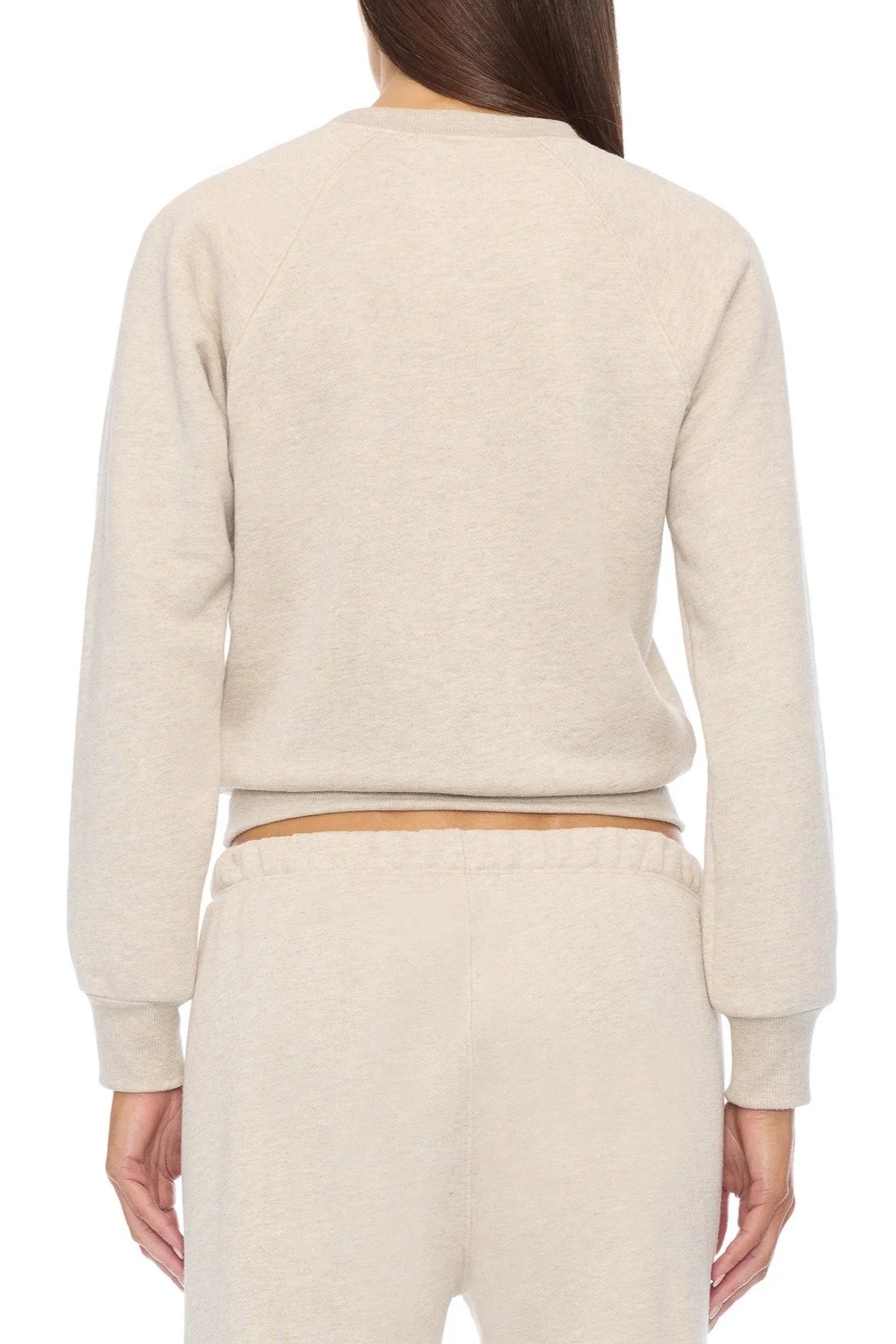 Éterne Shrunken Raglan Sweatshirt in Oatmeal