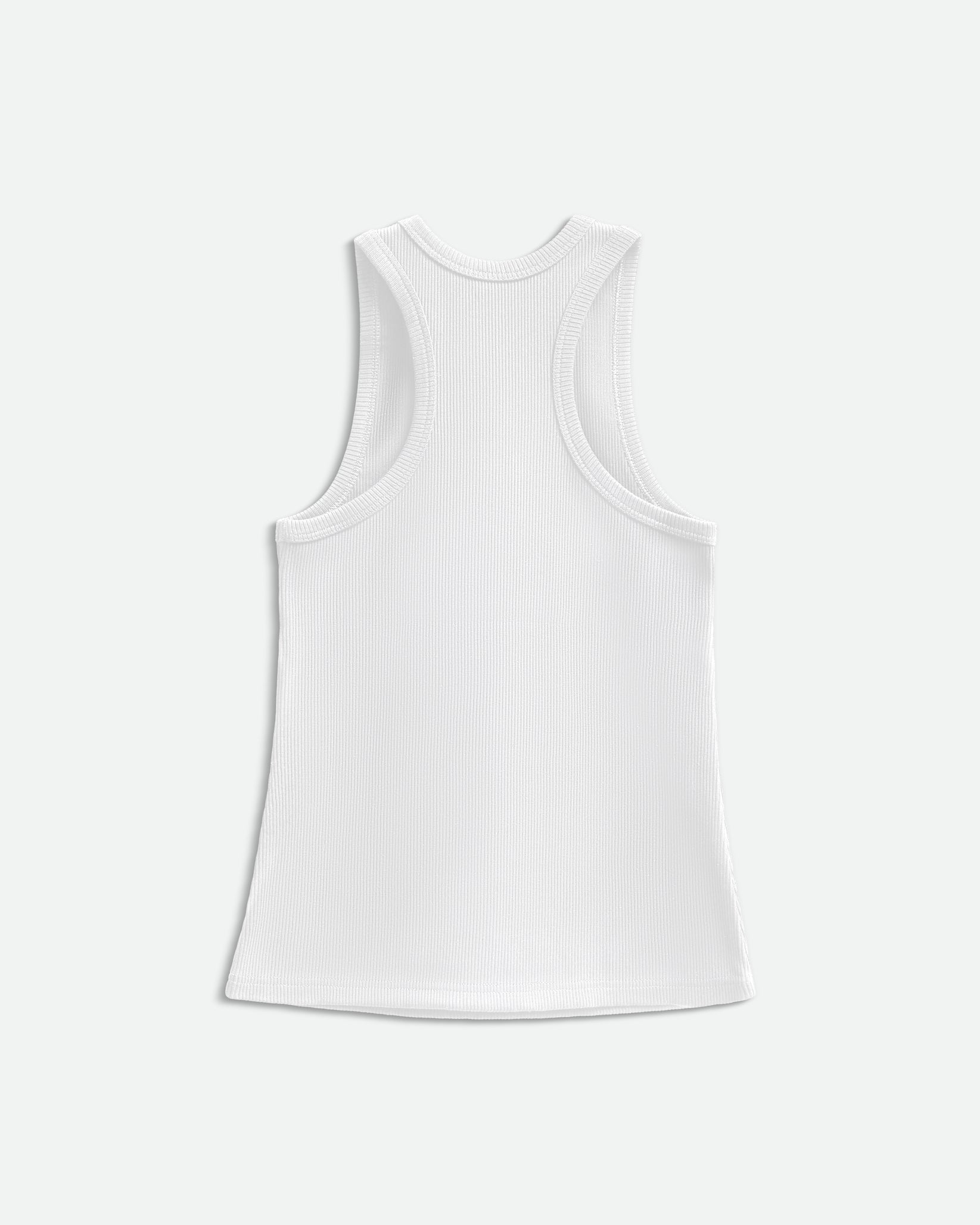 The BB Monogram Tank Top in White by Bevza