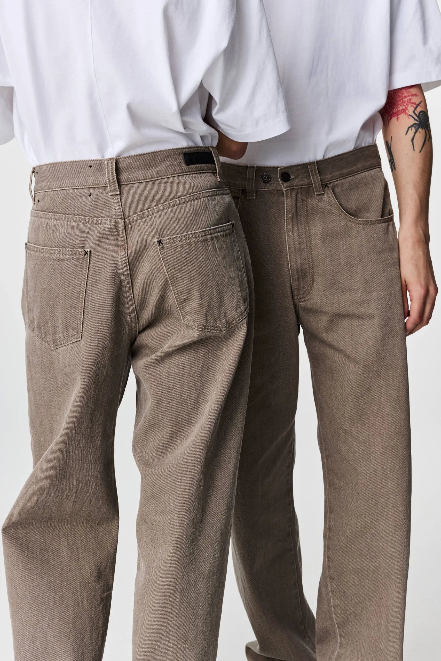 The Wide 211 Jean in Taupe by ADNYM