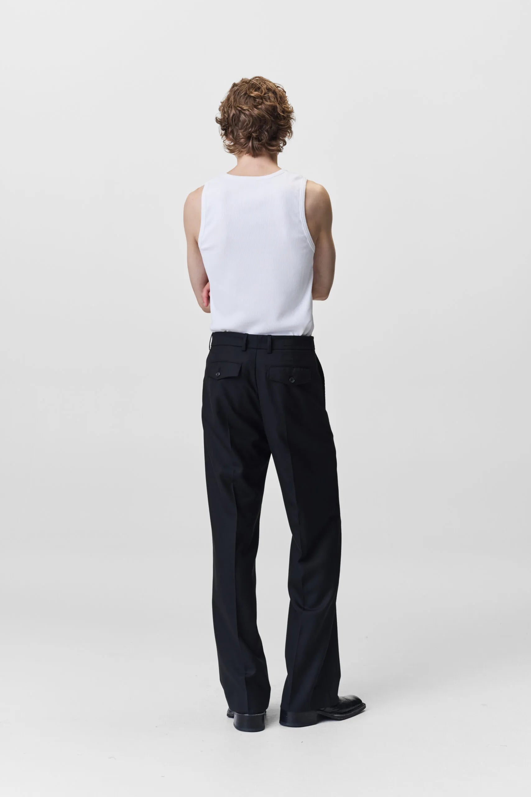 The Garçon Trouser in Smoke Black by ADNYM