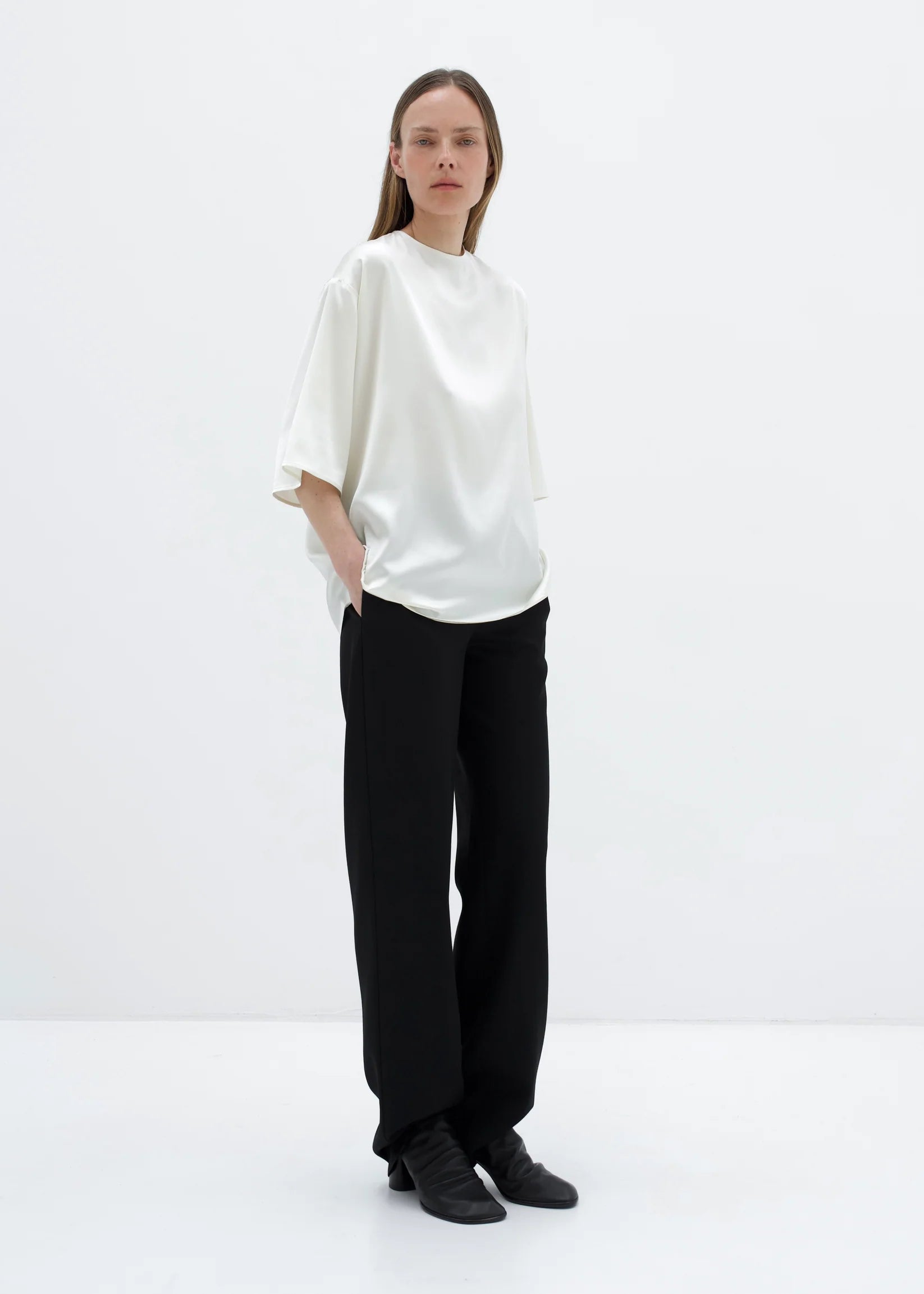 The Silk Oversized T-Shirt by Diana Milkanova