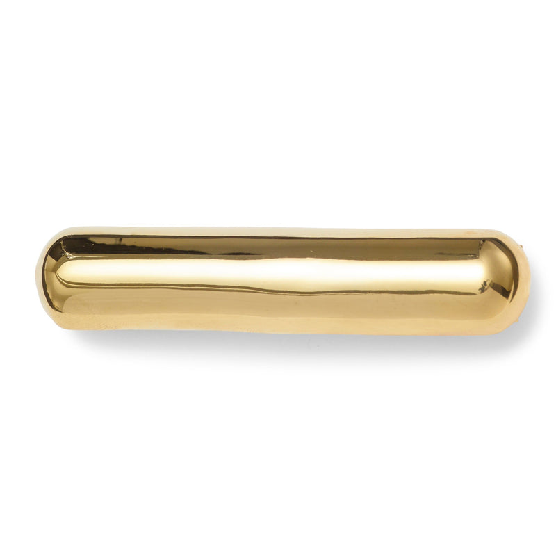 Lelet Glossy Bar Barrette in Gold