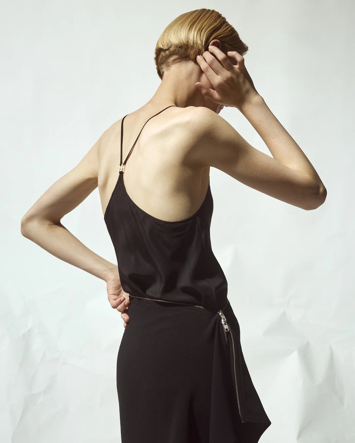 The Silk BB Monogram Top by Bevza