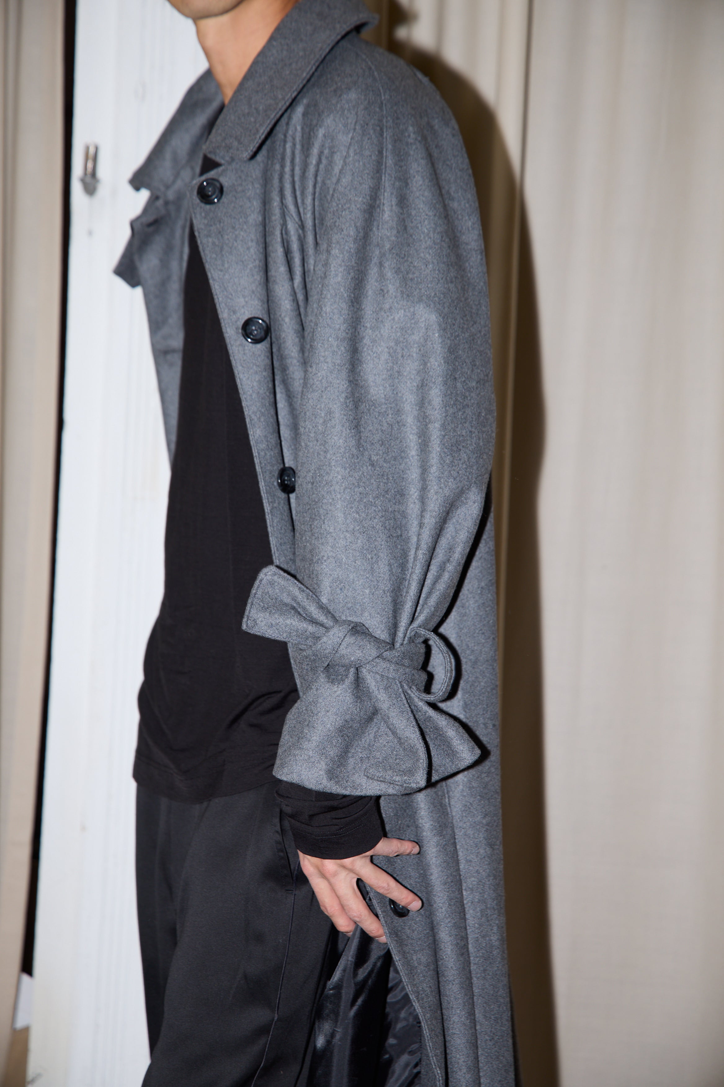 Studio Cut Grey Oversize Long Coat