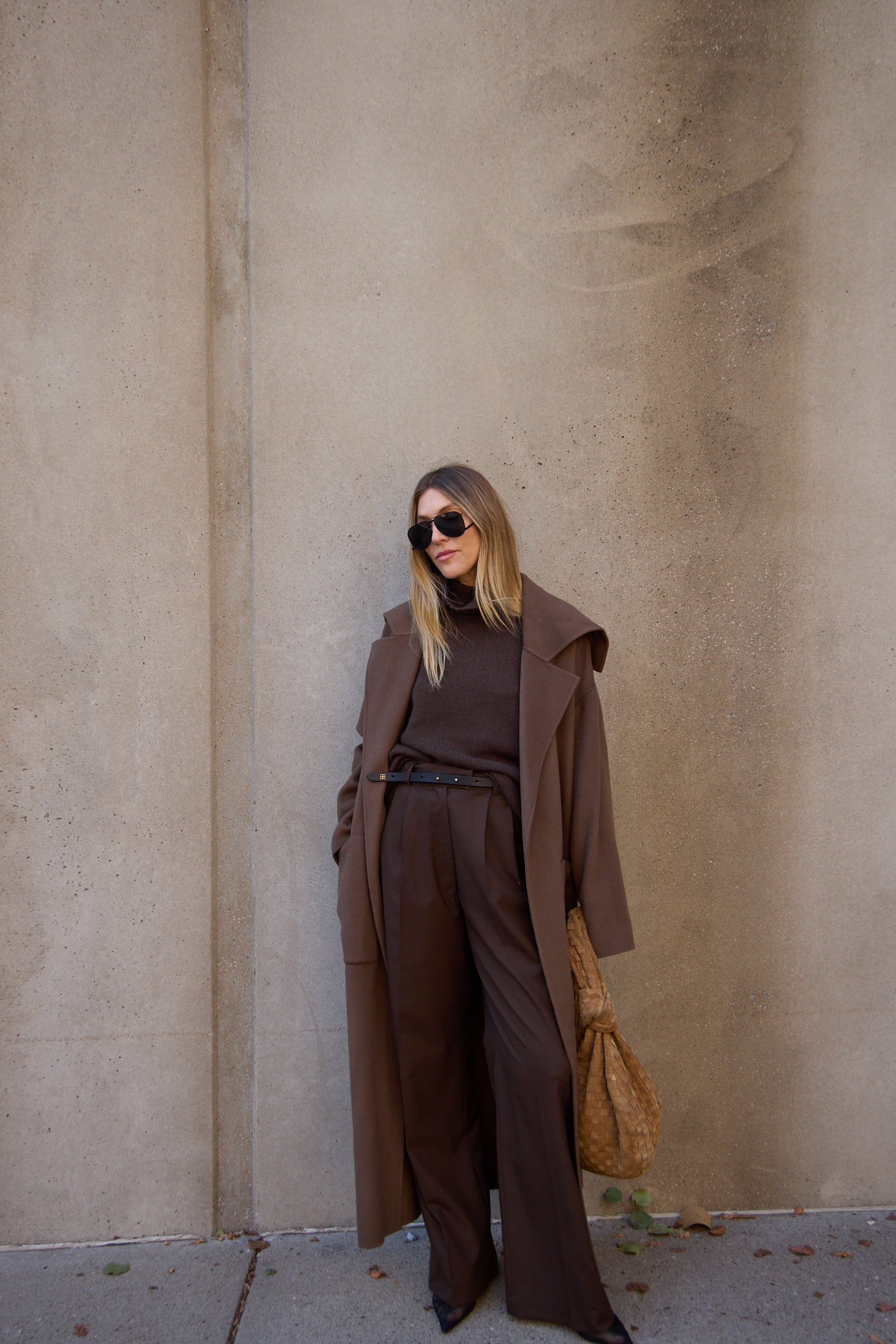 Studio Cut Brown Pleated Pants