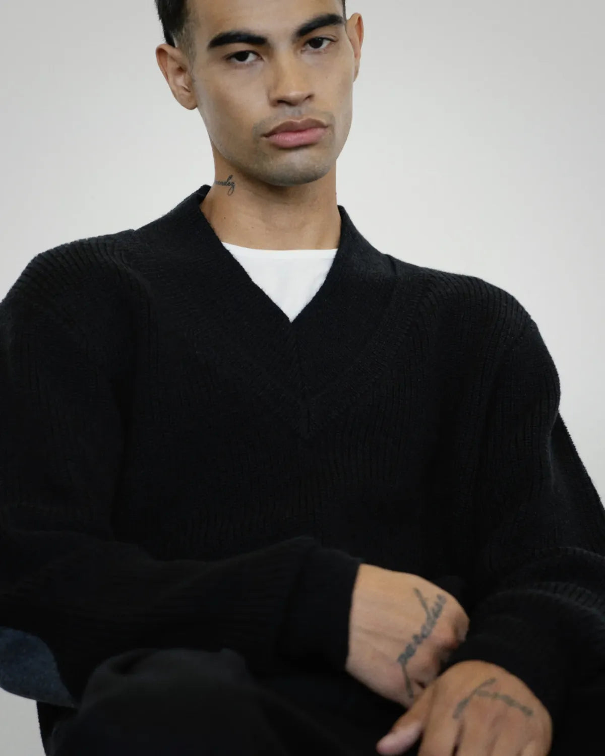 The Knit V-Neck by Entire Studios