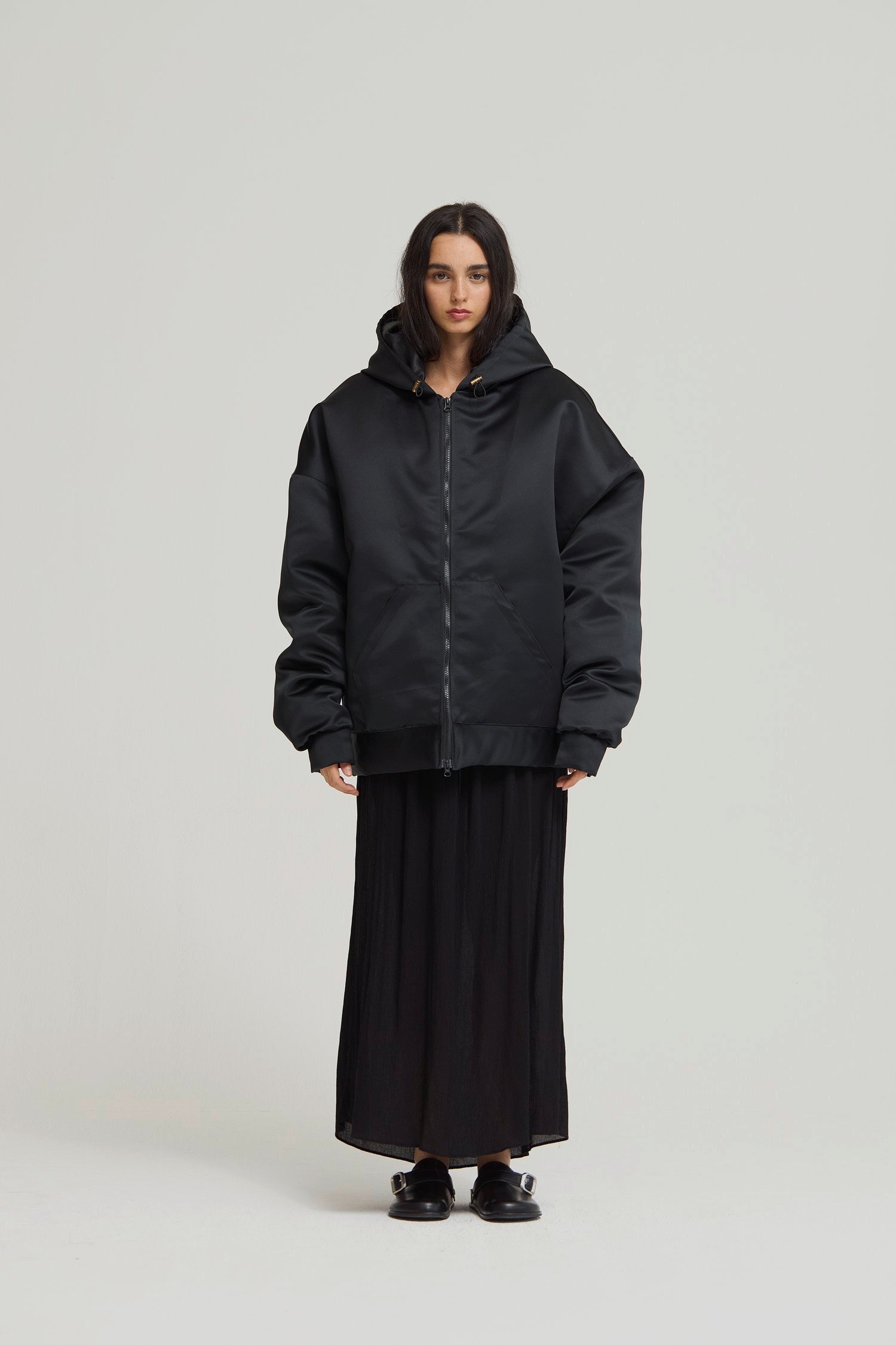 Studio Cut Hooded Oversized Jacket