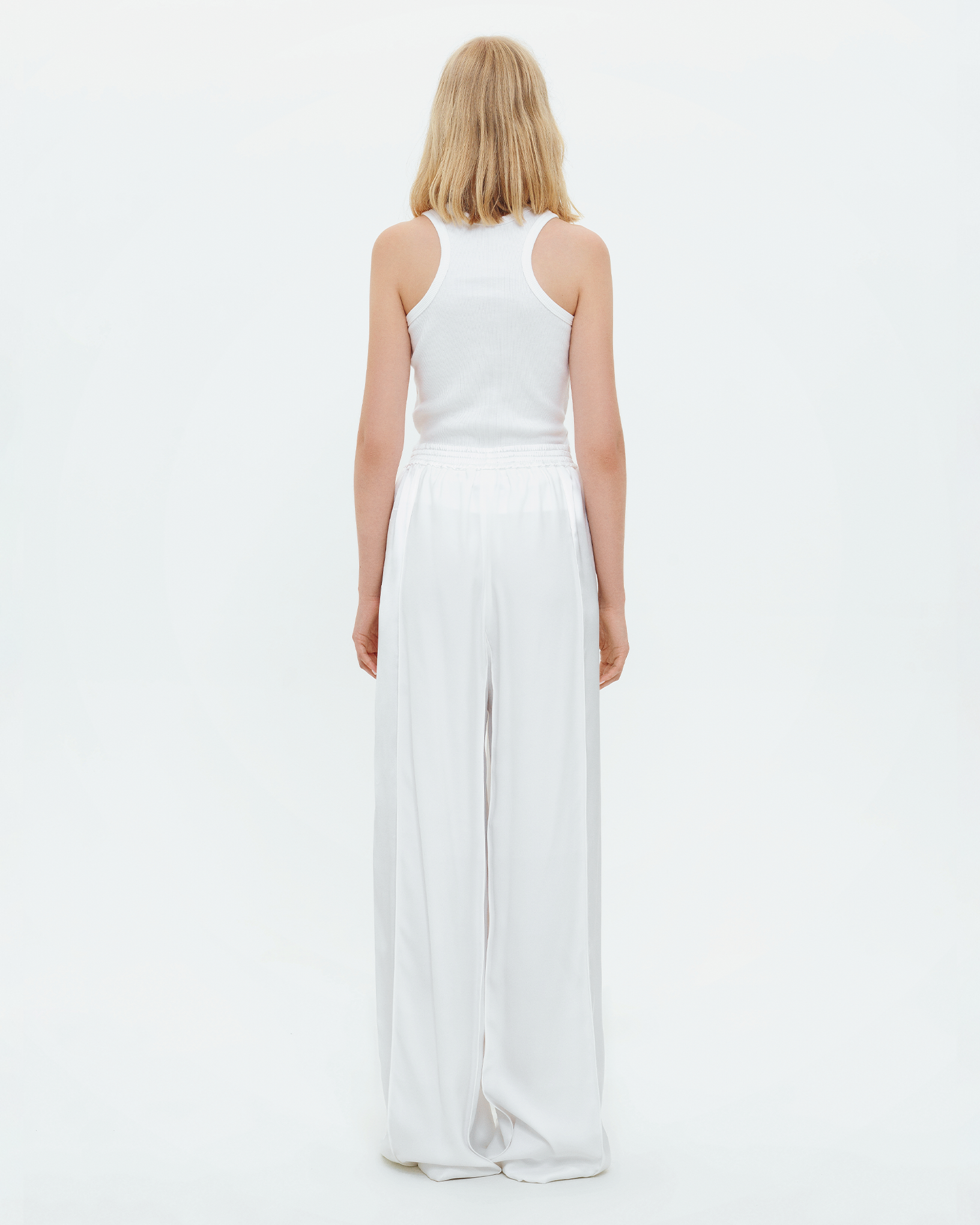 The BB Monogram Tank Top in White by Bevza