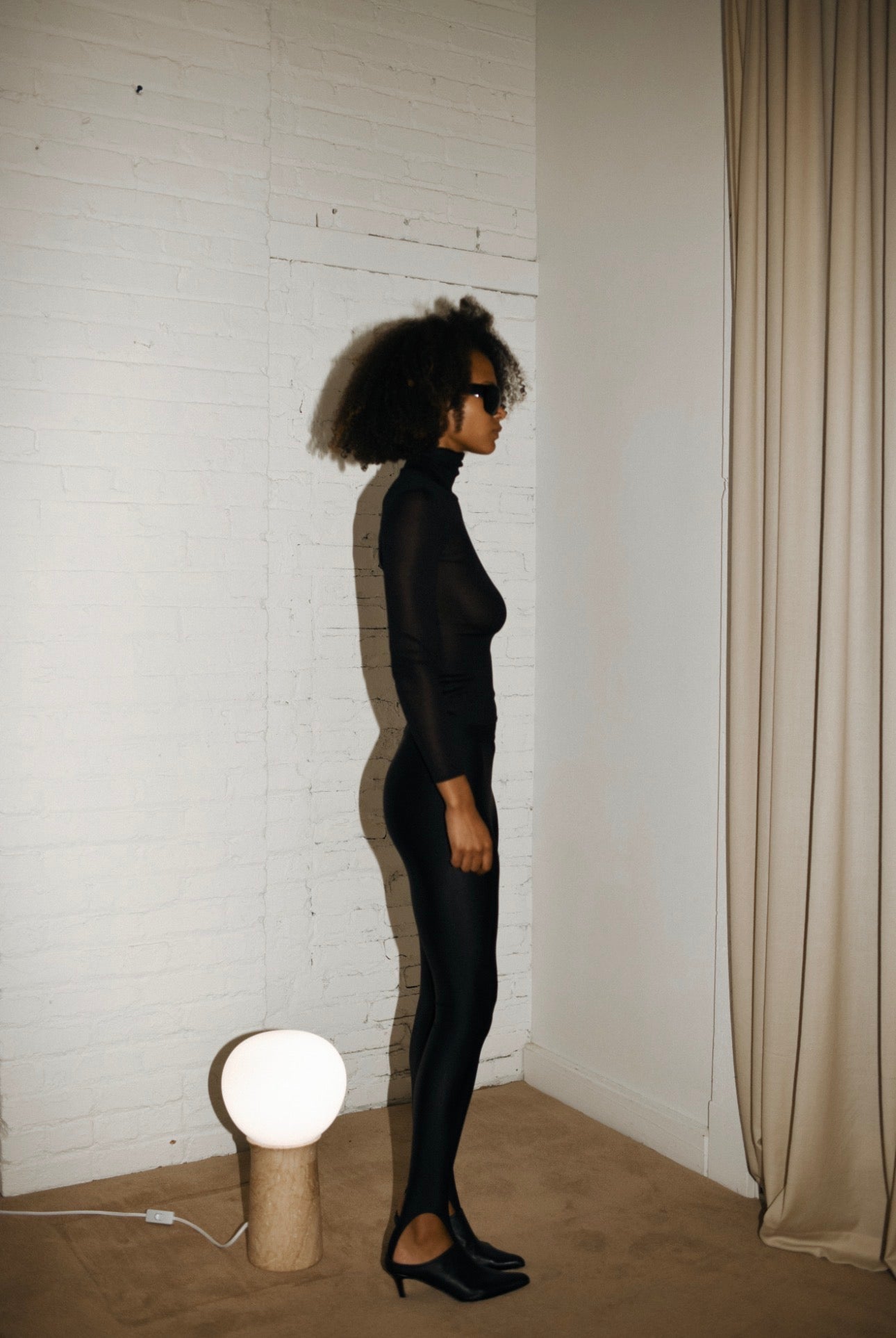 The Pique Mule in Black by Dubié