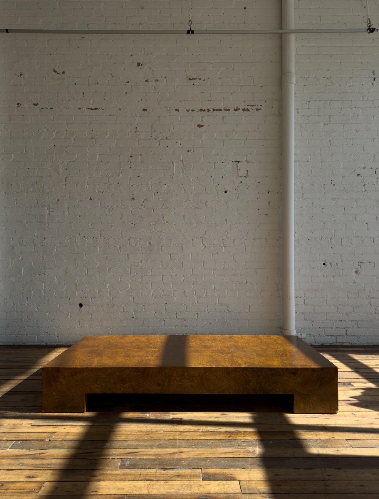 The Milo Baughman “Extra Long” Burlwood Coffee Table