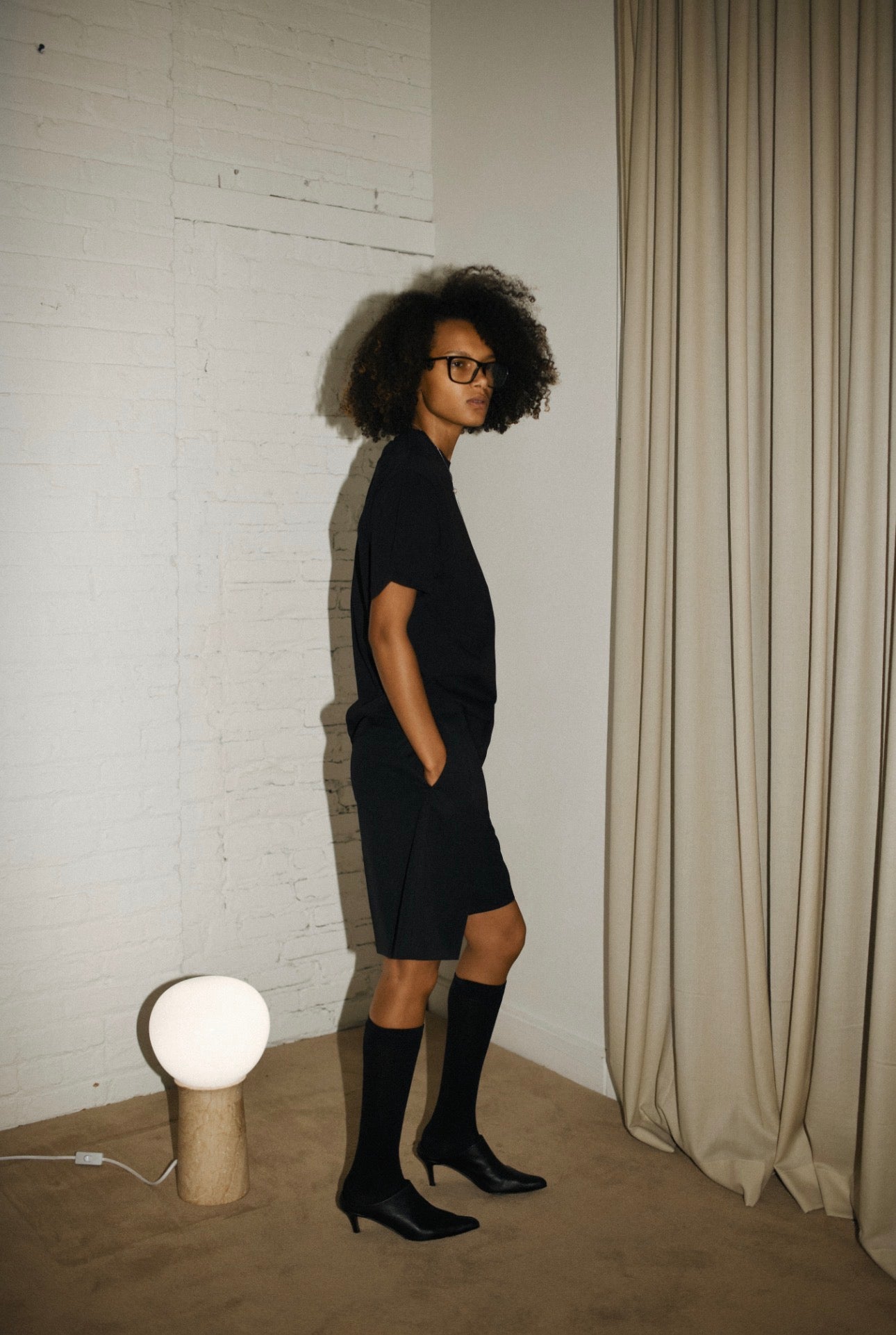 The Ivy Short in Black by Aya Muse