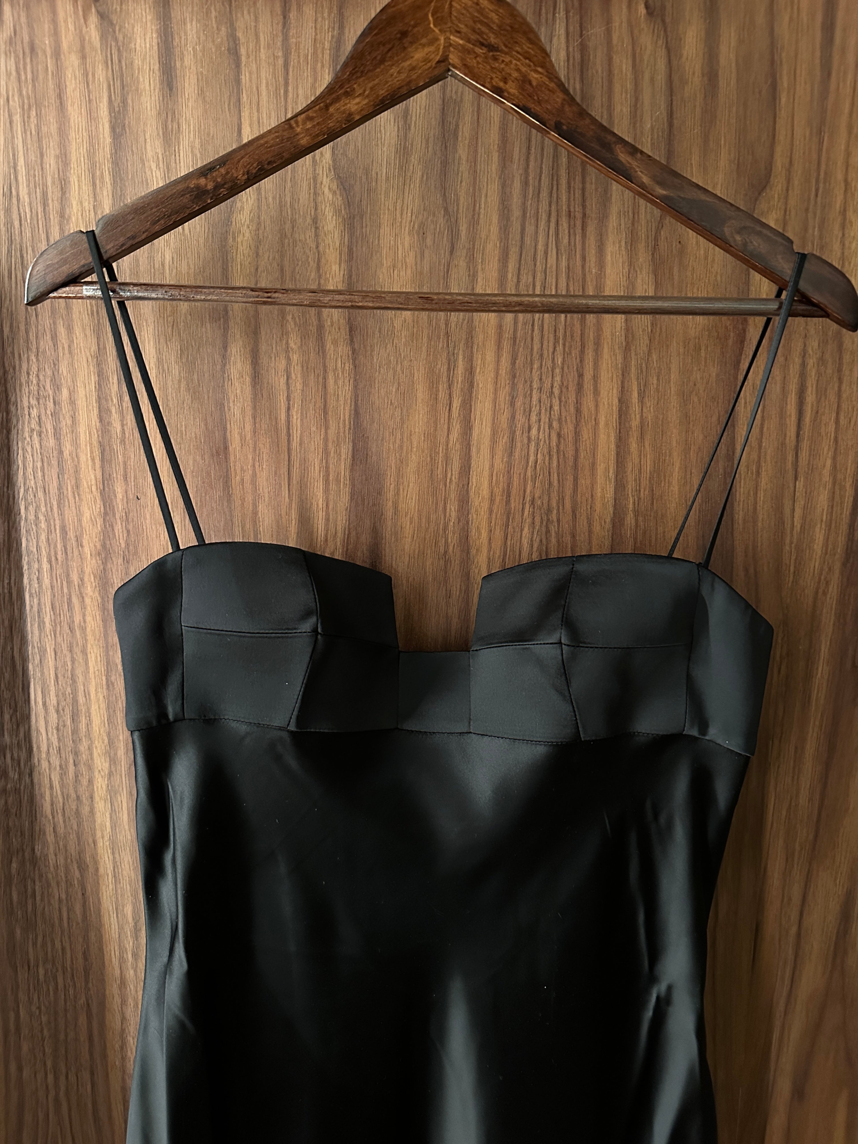 Black Square Bra Dress by Bevza