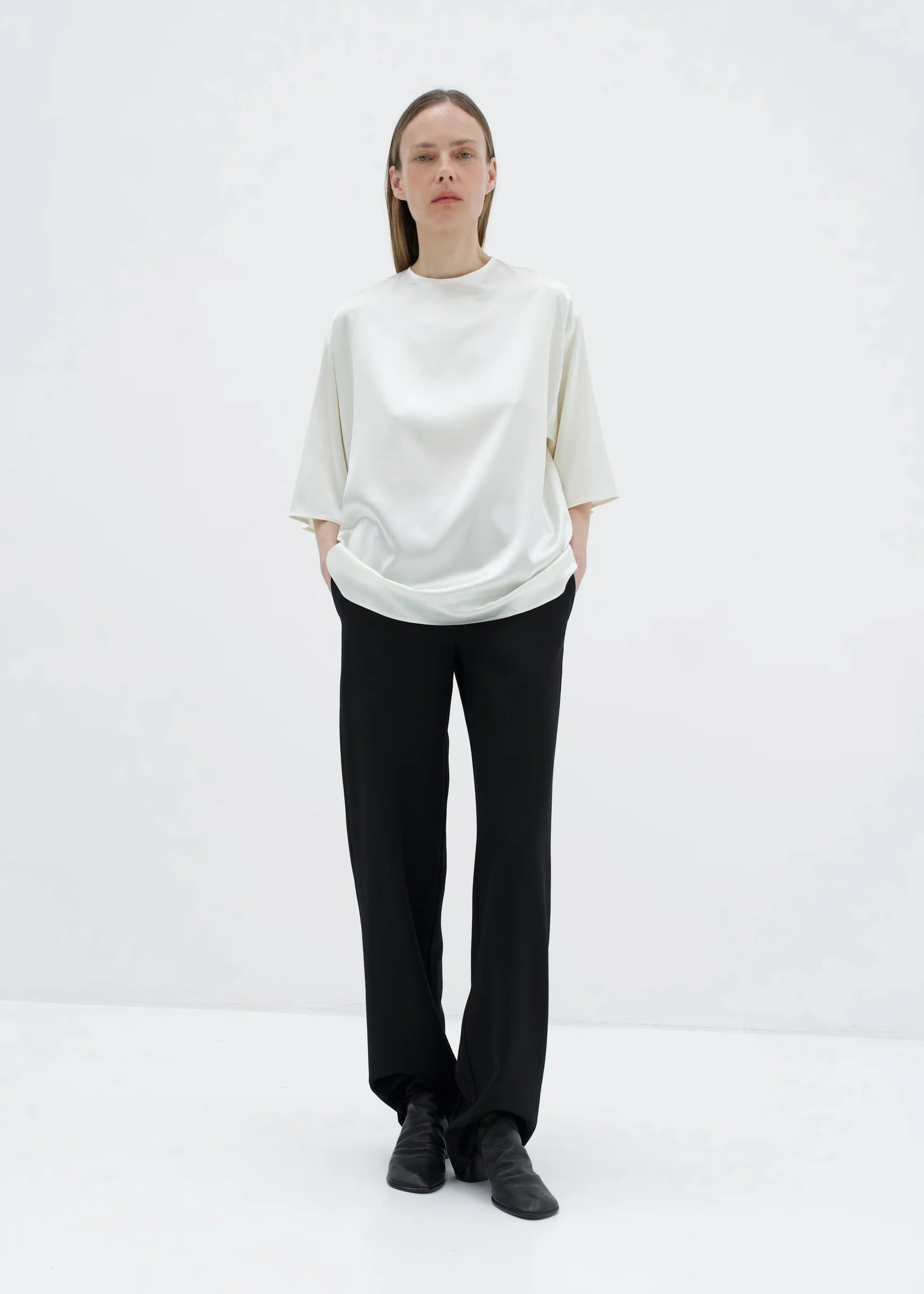 The Silk Oversized T-Shirt by Diana Milkanova