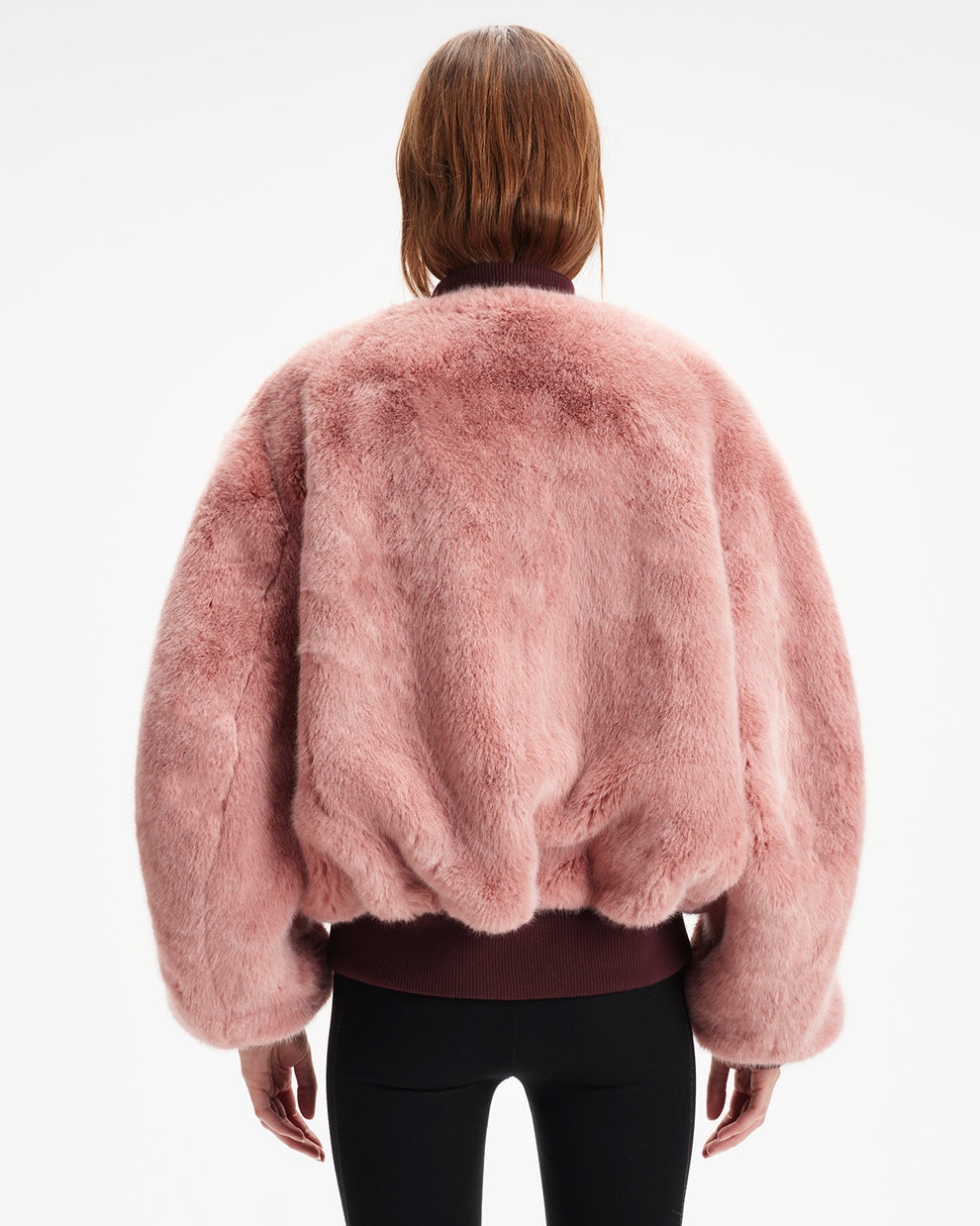 Shoreditch Amity Reversible Bomber Jacket in Pink