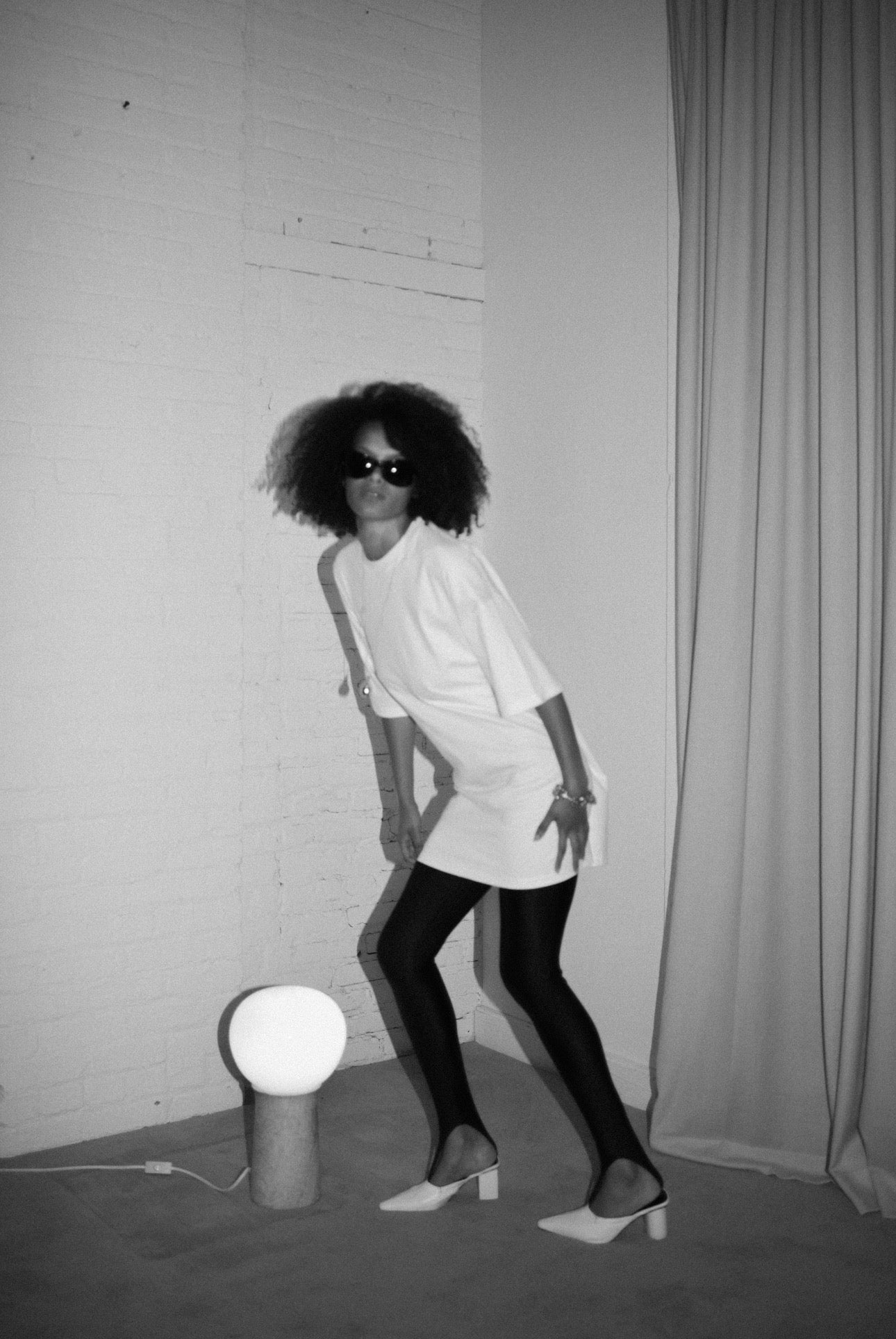 The Tee Dress in White by La Piscine
