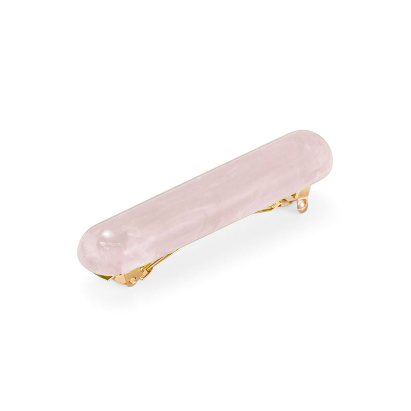 Lelet Marble Bar Barrette in Pink