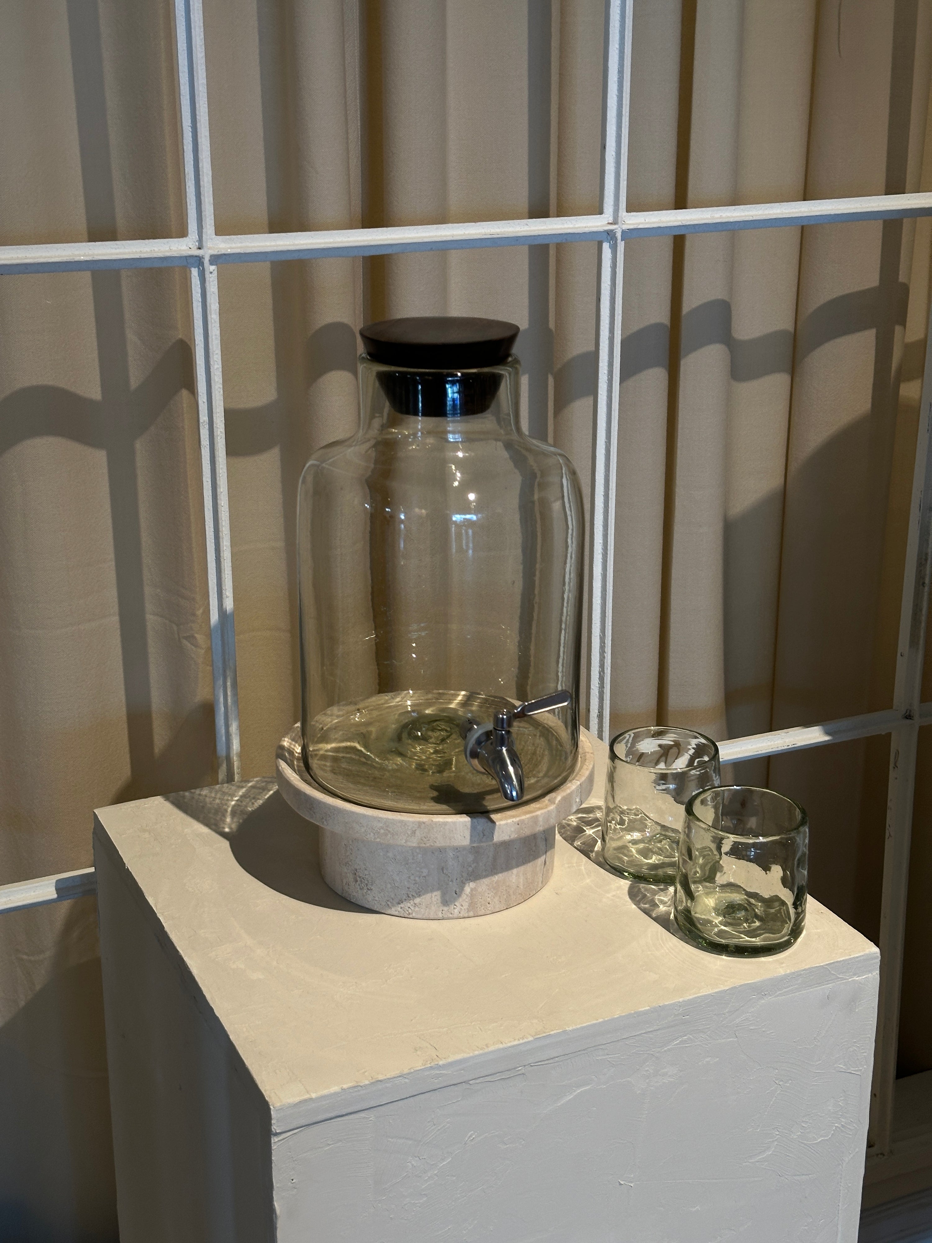 Travertine Water Dispenser by Diego Alor