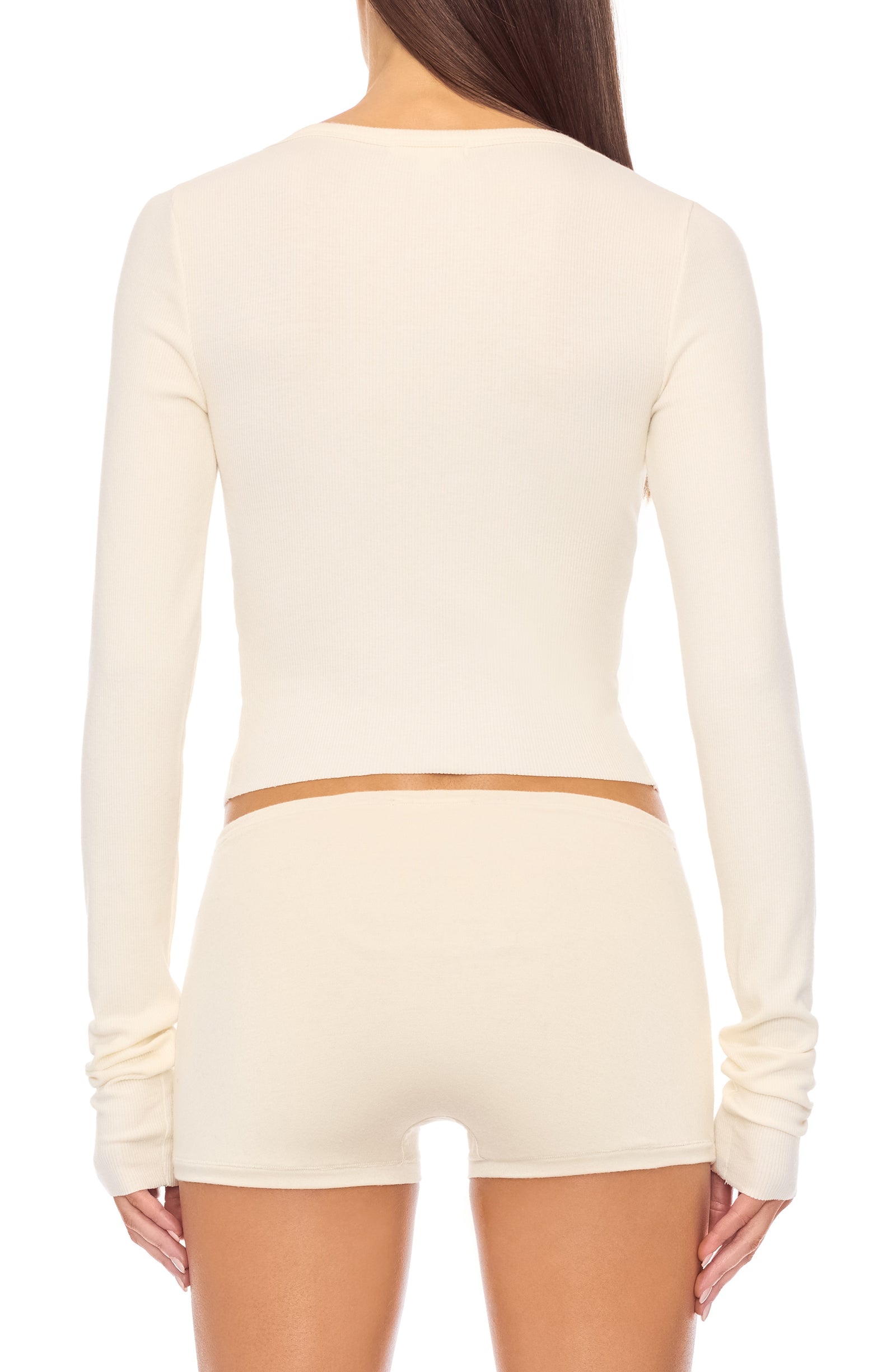 Éterne Cropped Cardigan in Cream