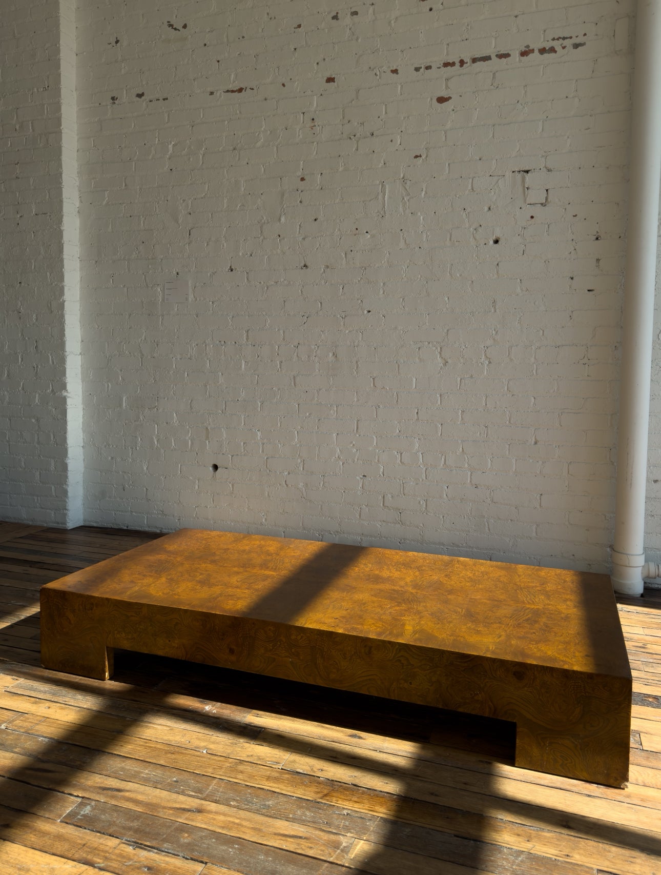 The Milo Baughman “Extra Long” Burlwood Coffee Table