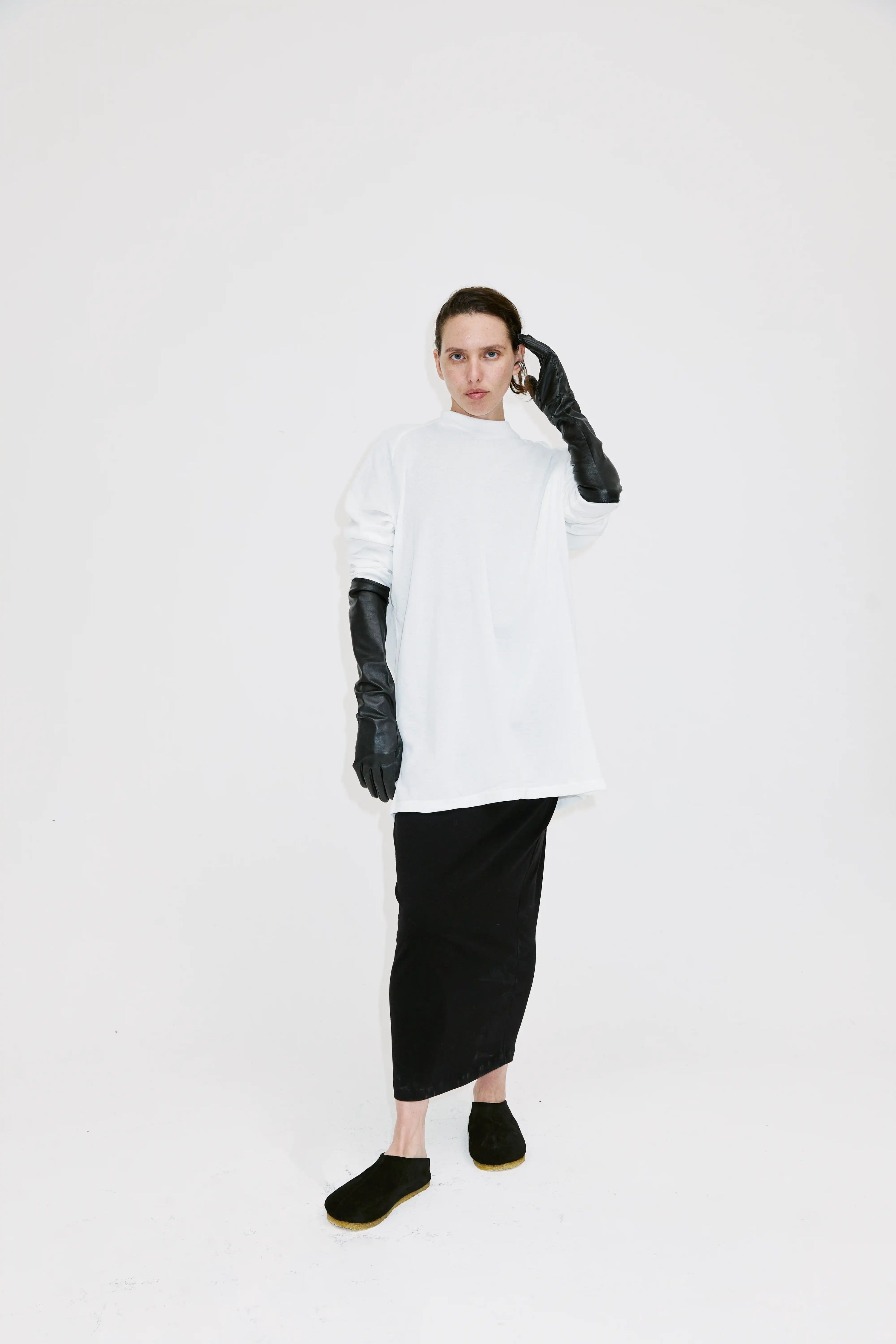 The Ancha Slipper in Black by Dubié