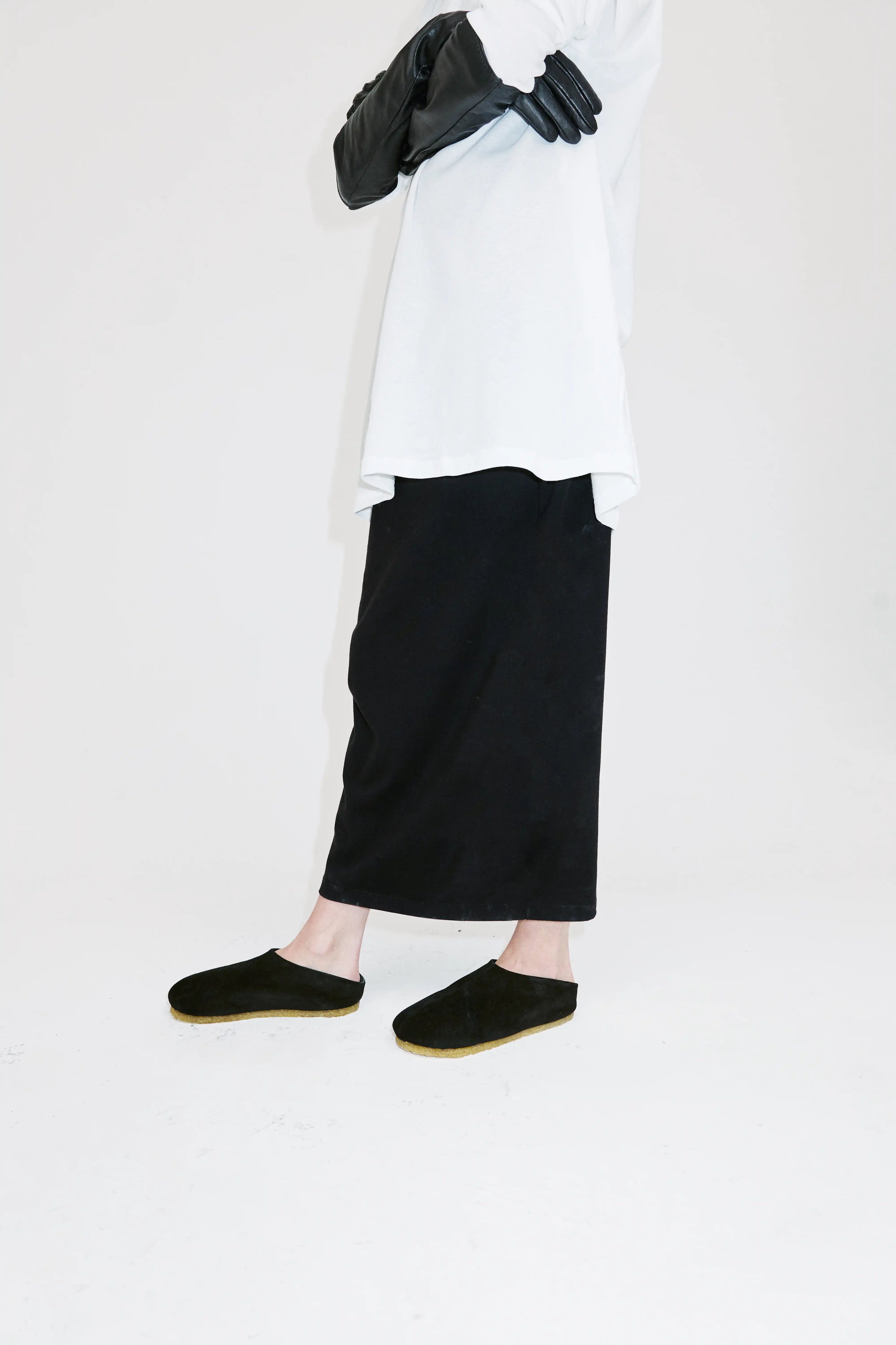 The Ancha Slipper in Black by Dubié