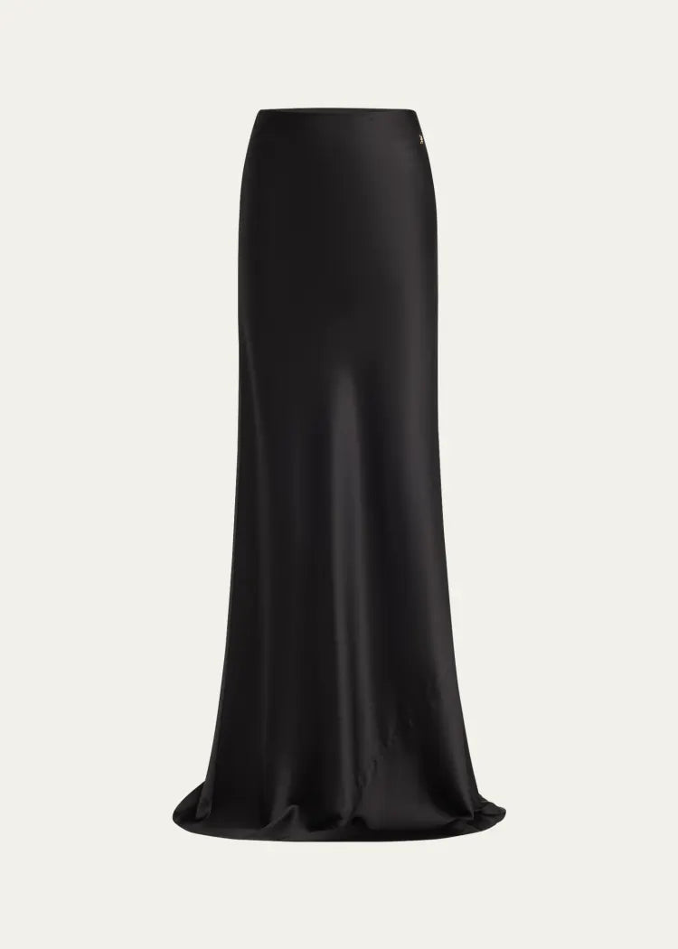 Éterne Bianca Silk Maxi Skirt