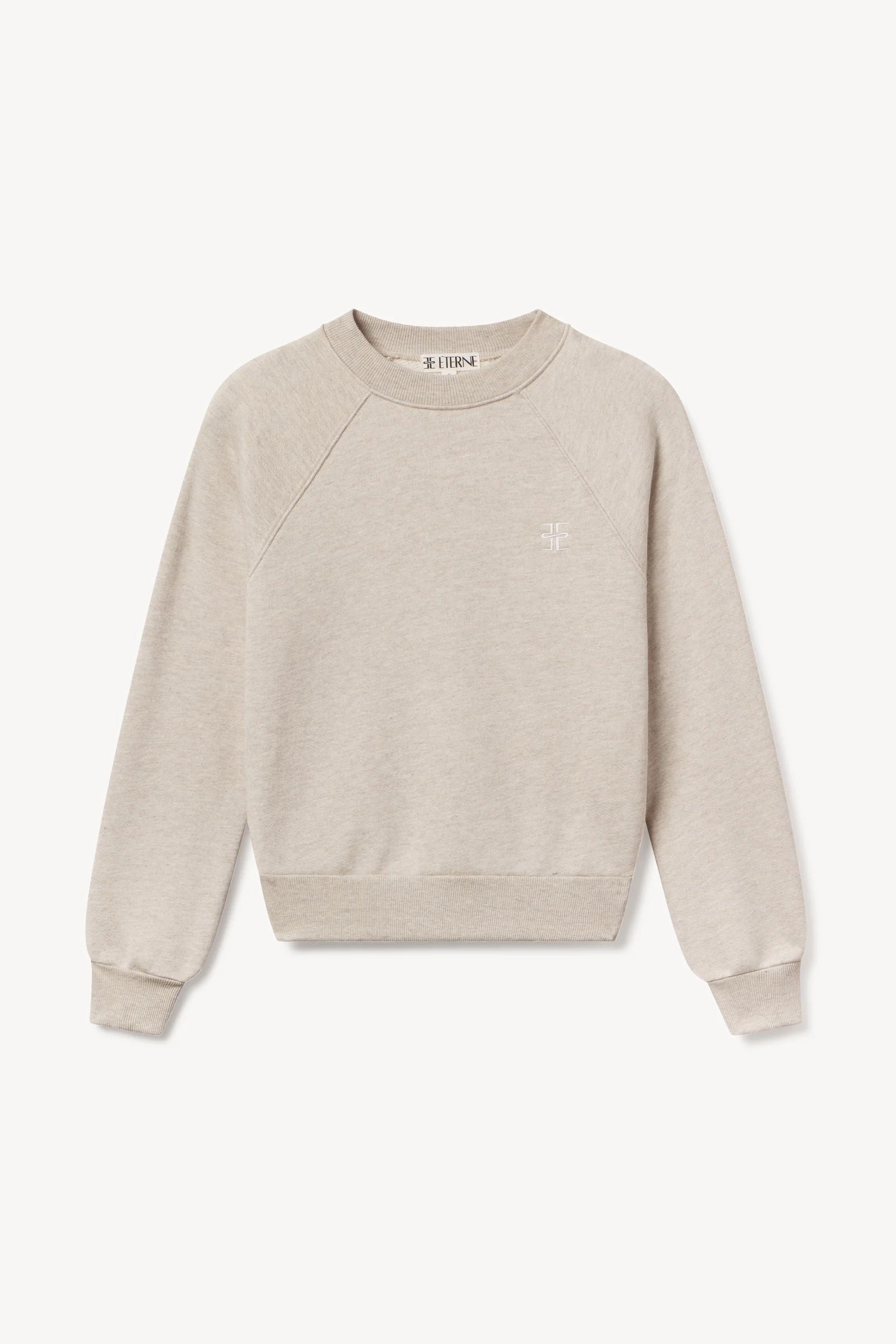 Éterne Shrunken Raglan Sweatshirt in Oatmeal