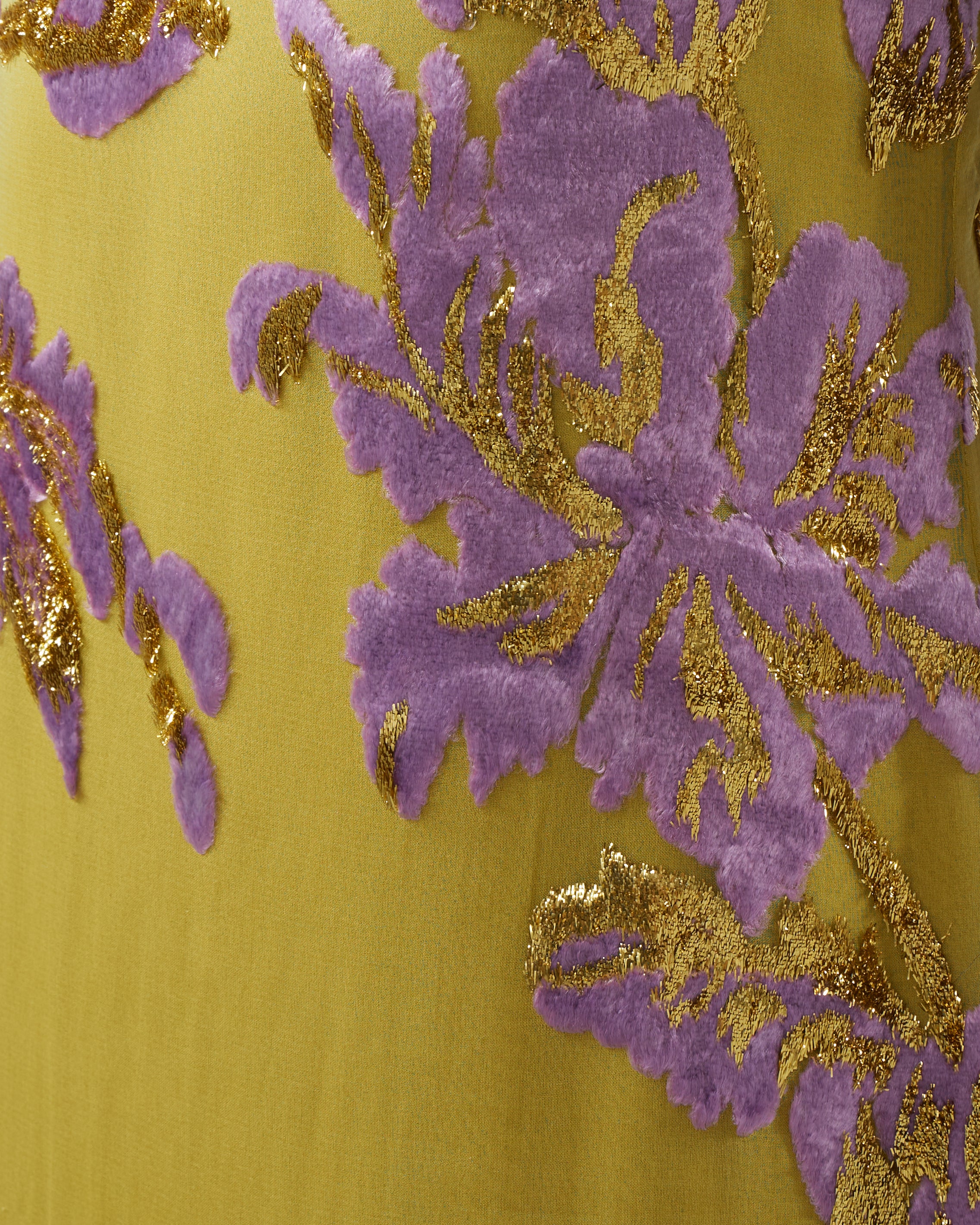 The Polignac Dress in Lavender + Gold Kiwi by Taller Marmo