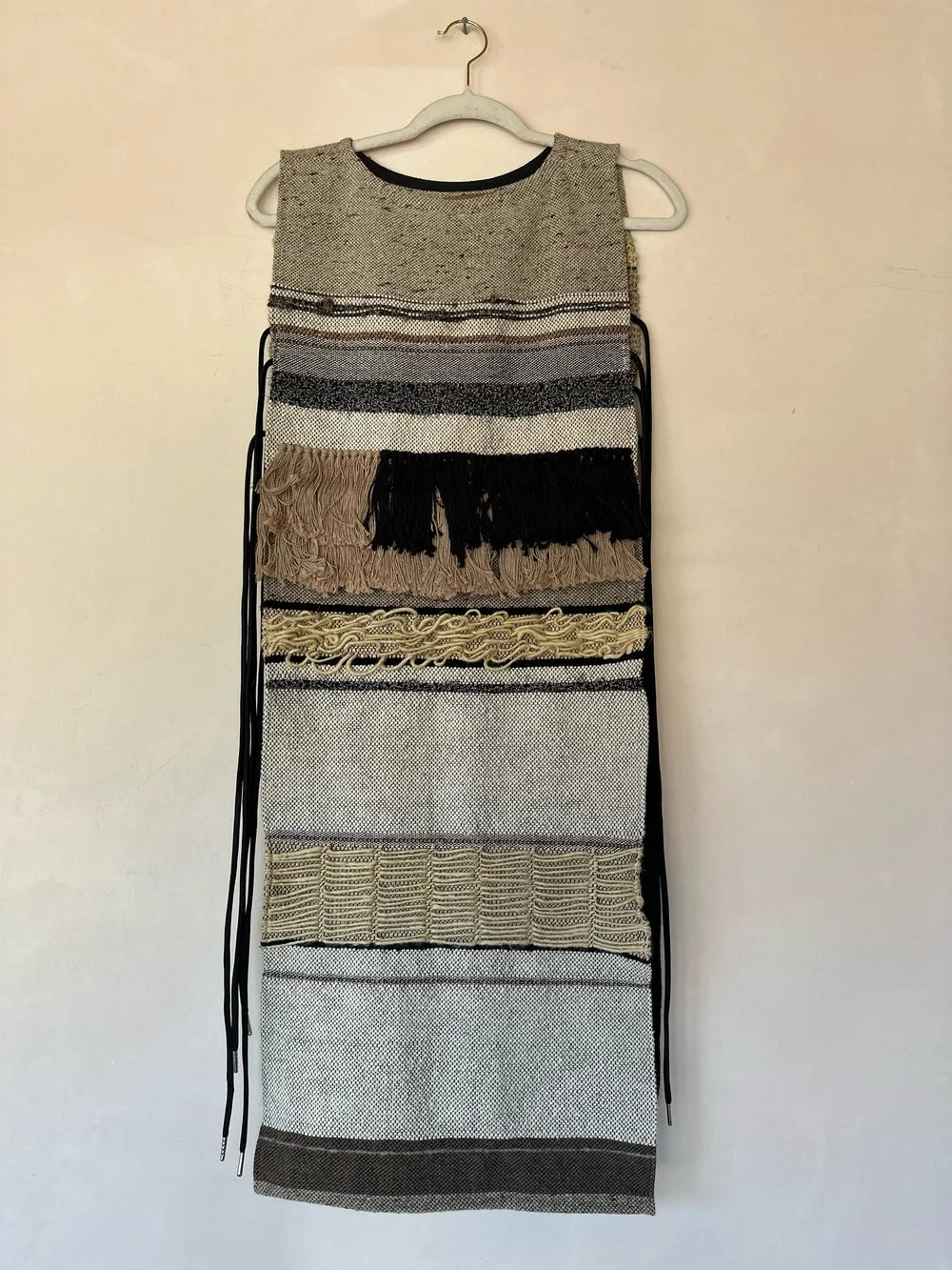 The Merino Ripples Tie Dress by Rhiannon Griego