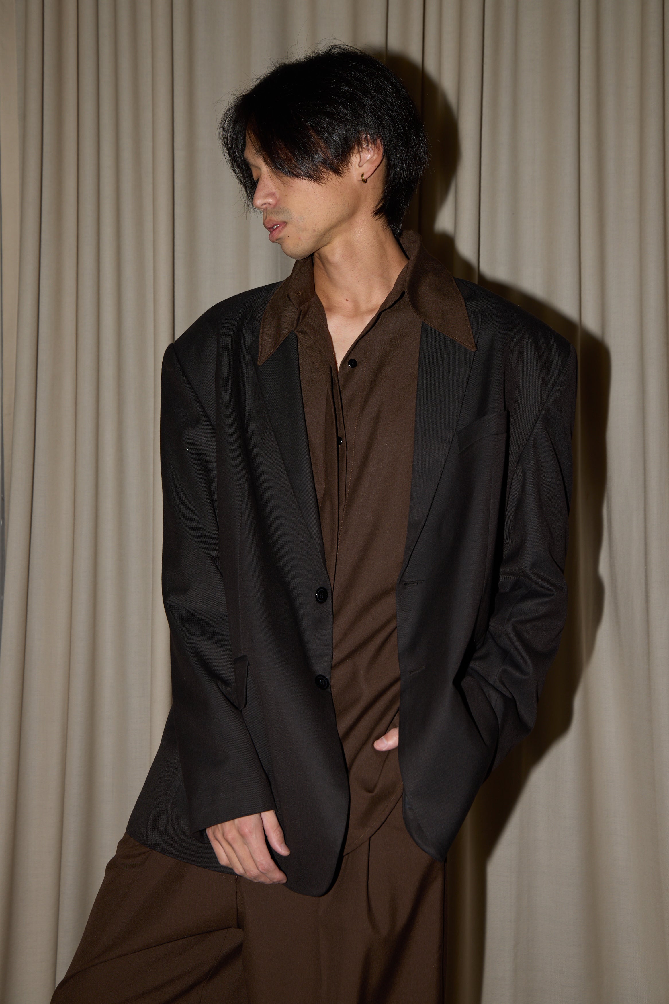 Studio Cut Brown Maxi Blazer