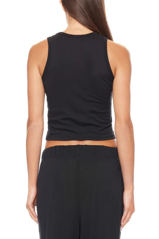 Éterne Fitted Tank in Black