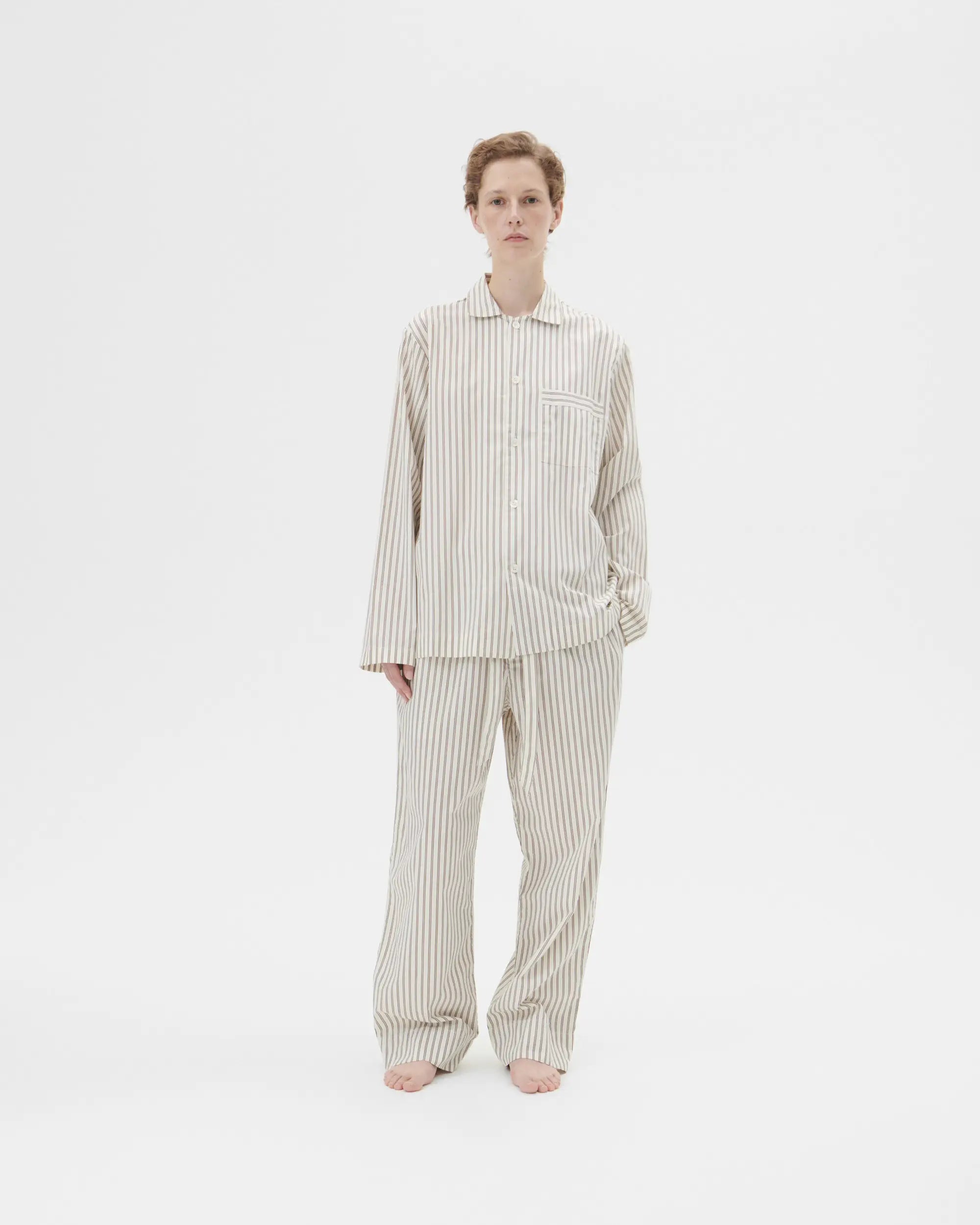 Tekla Hopper Striped Poplin Pants