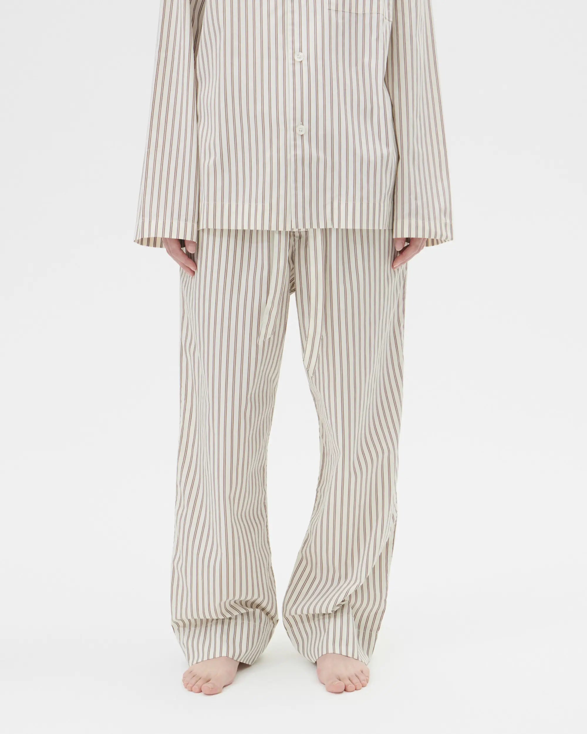 Tekla Hopper Striped Poplin Pants