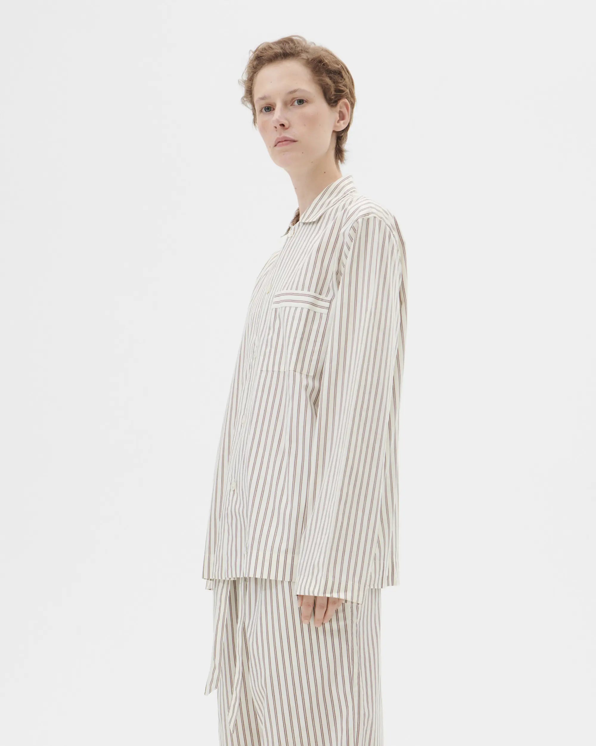 Tekla Hopper Striped Long Sleeved Shirt