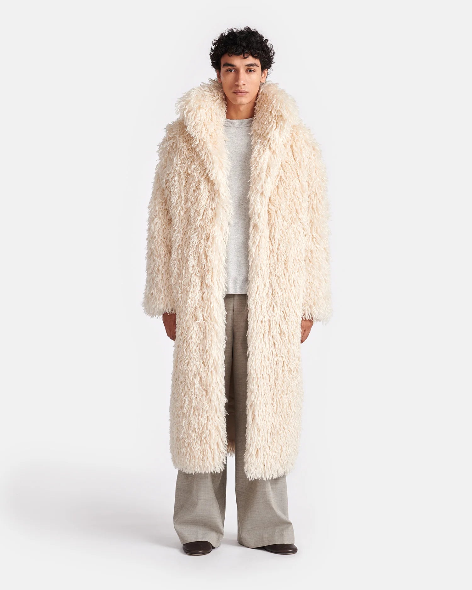 Nanushka Kilah Faux Racka Fur Coat