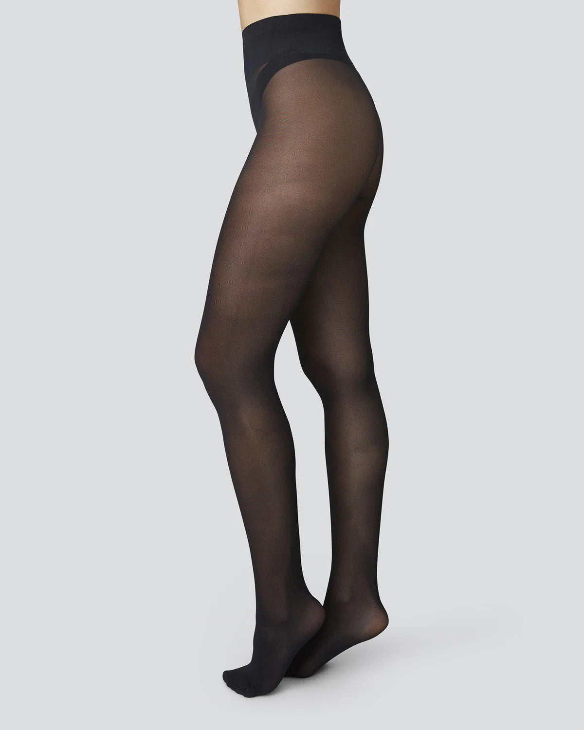 The Svea Premium Tights in Black by Swedish Stockings
