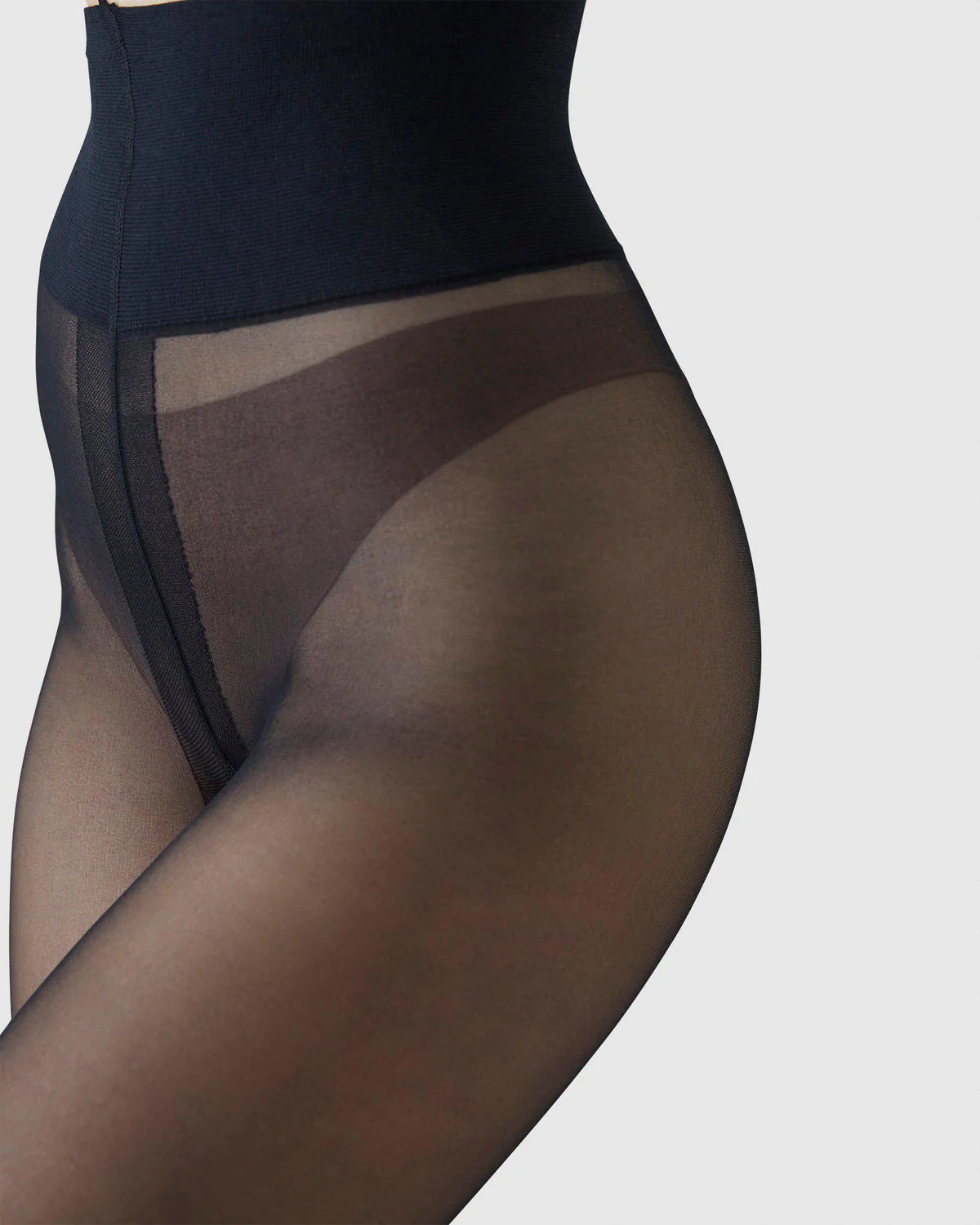 The Malva Ladder Resistant Tights in Black by Swedish Stockings