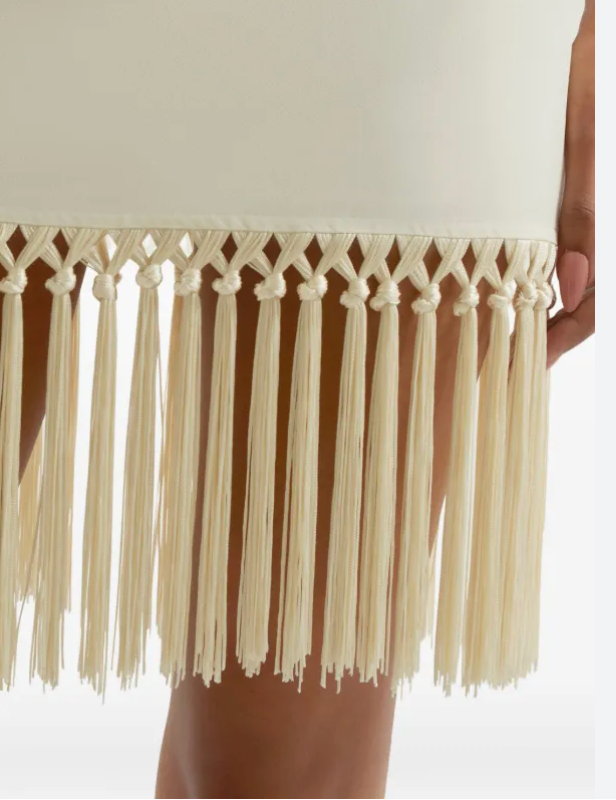 The Palermo Square-Neck Dress in Ivory by Taller Marmo