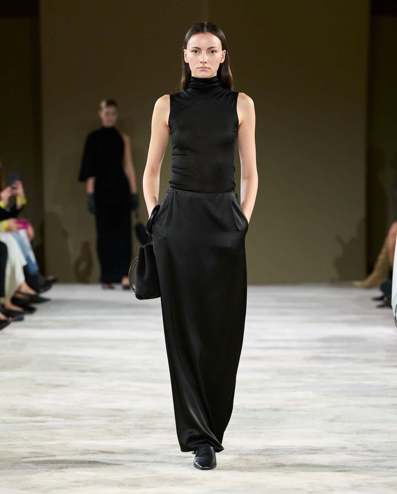 The Black Maxi Skirt by Diana Milkanova