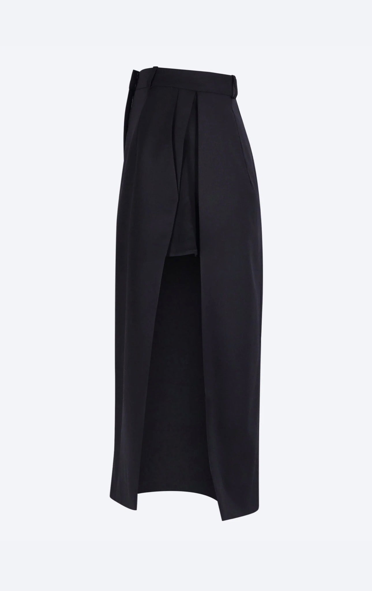 The Skirt with Splits in Black by Bevza