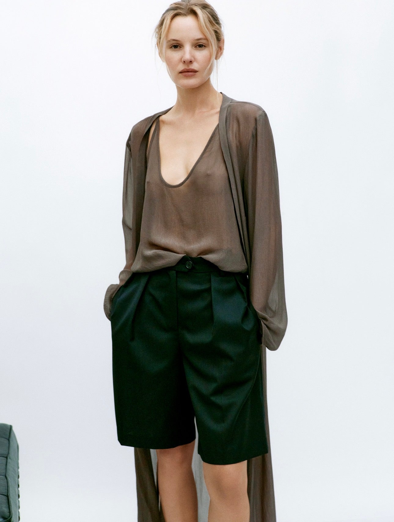 The Ivy Short in Black by Aya Muse