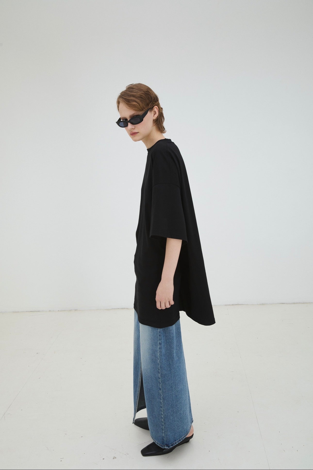 The Tee Dress in Black by La Piscine