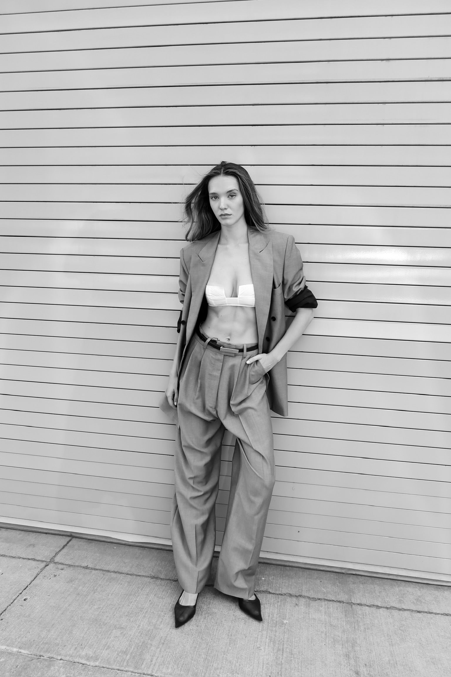 The Beige Pleated Pants by Studio Cut