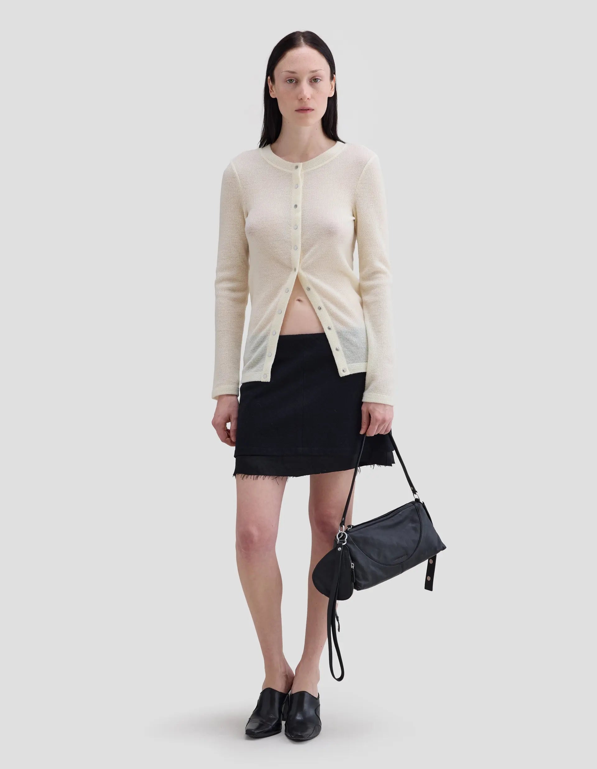 The Scrunch Cardigan by Eckhaus Latta