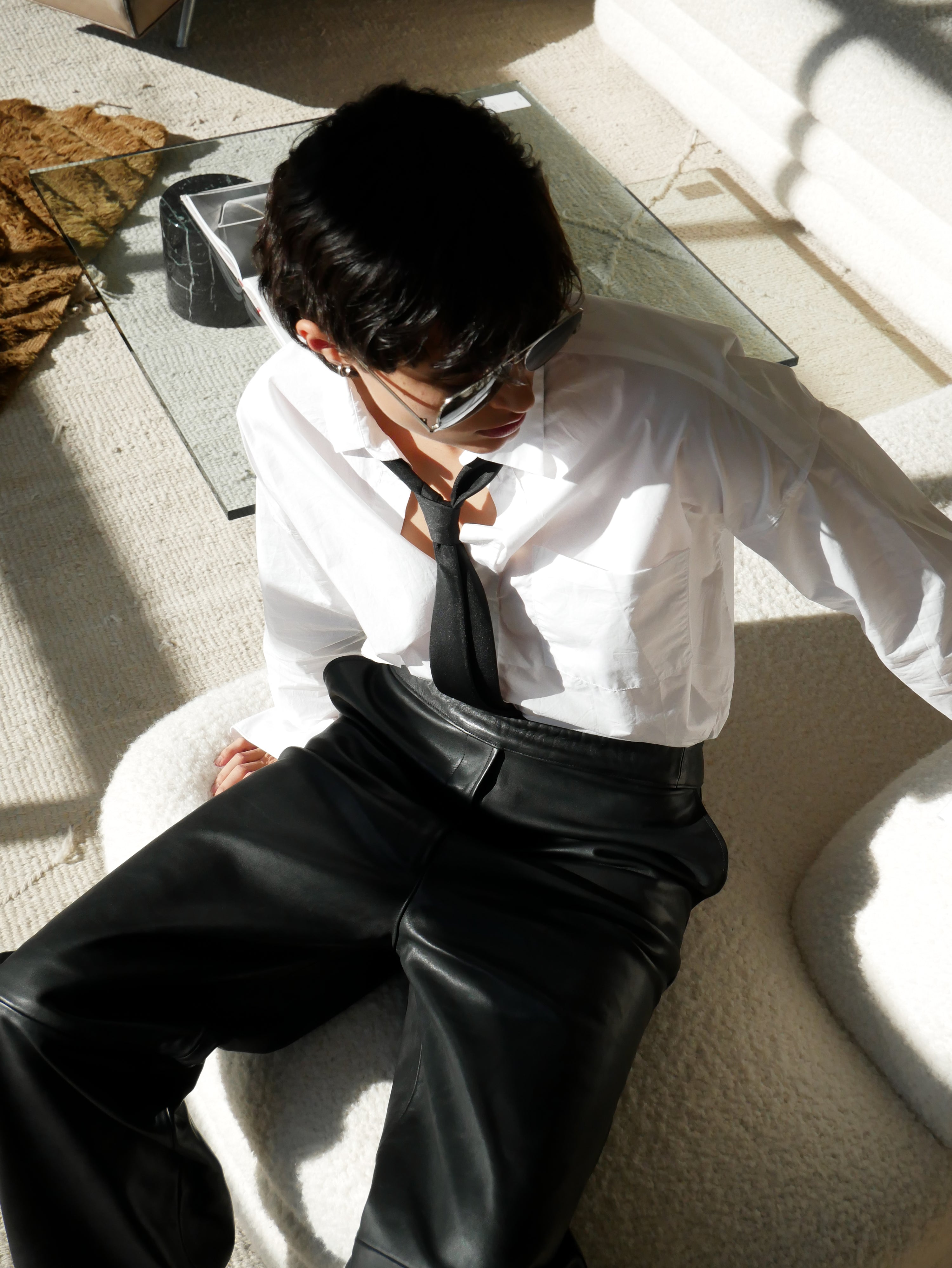 The Black Leather Pant by Studio Cut