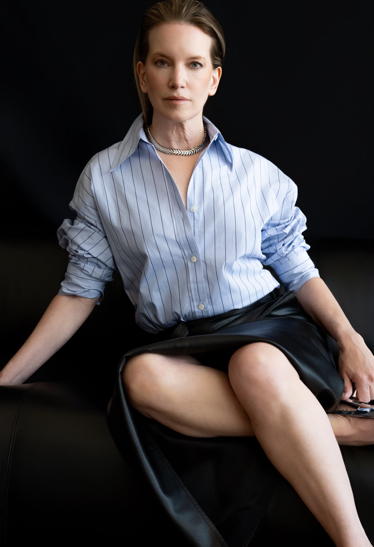 The Roomy Shirt with Pointy Collar by TEURN