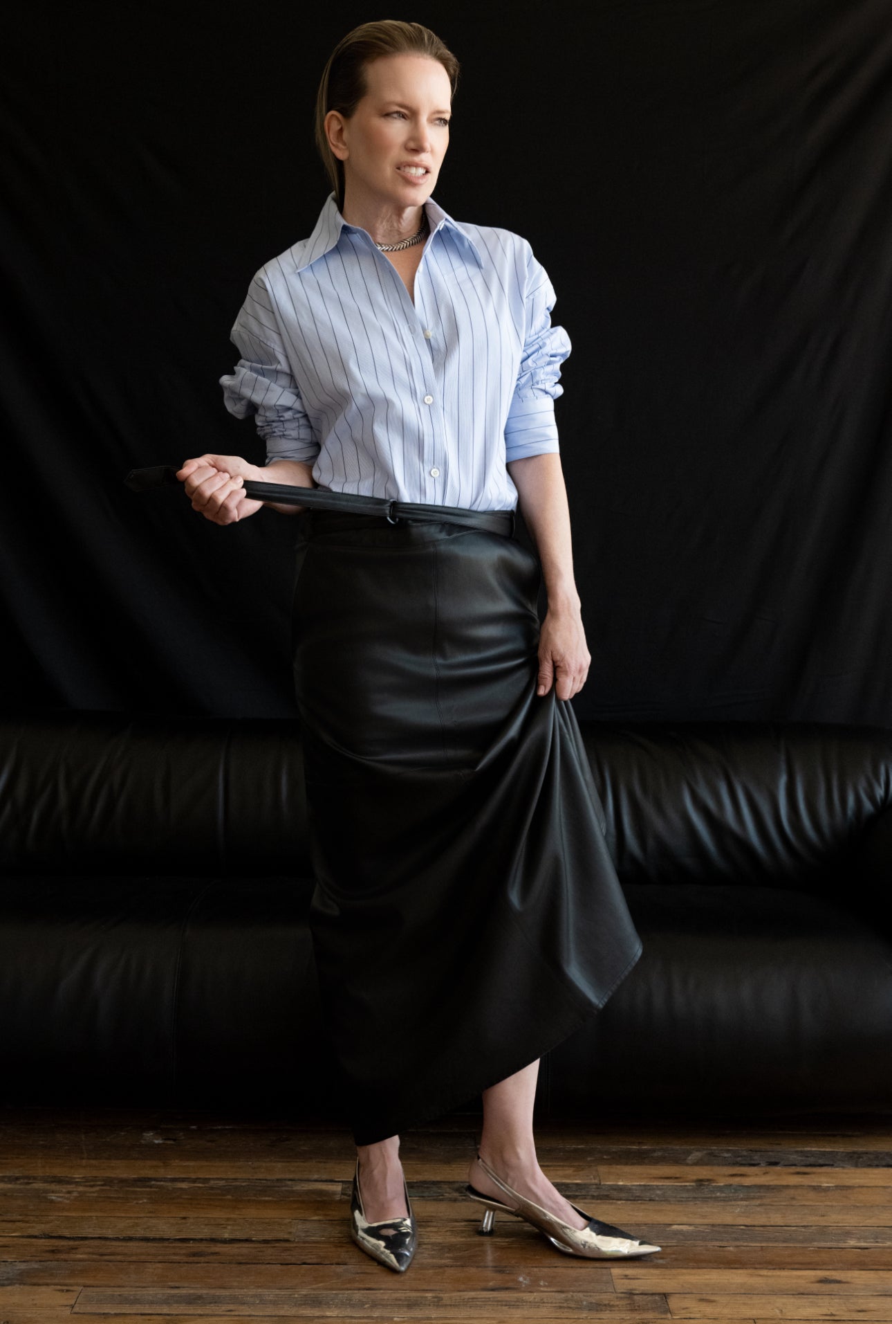 The Roomy Shirt with Pointy Collar by TEURN