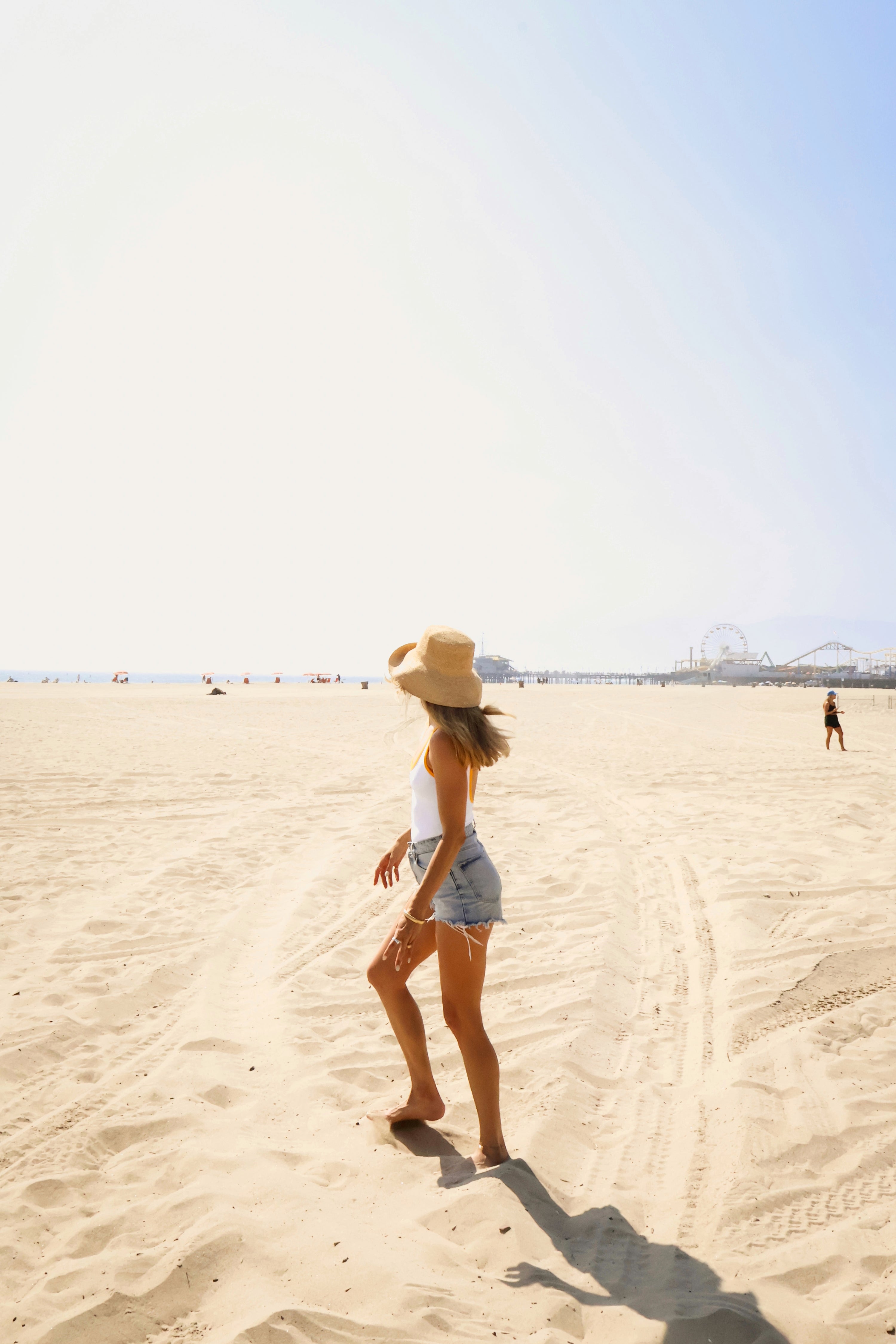 The Naomi Swimsuit in White and Yellow by Hempful Club
