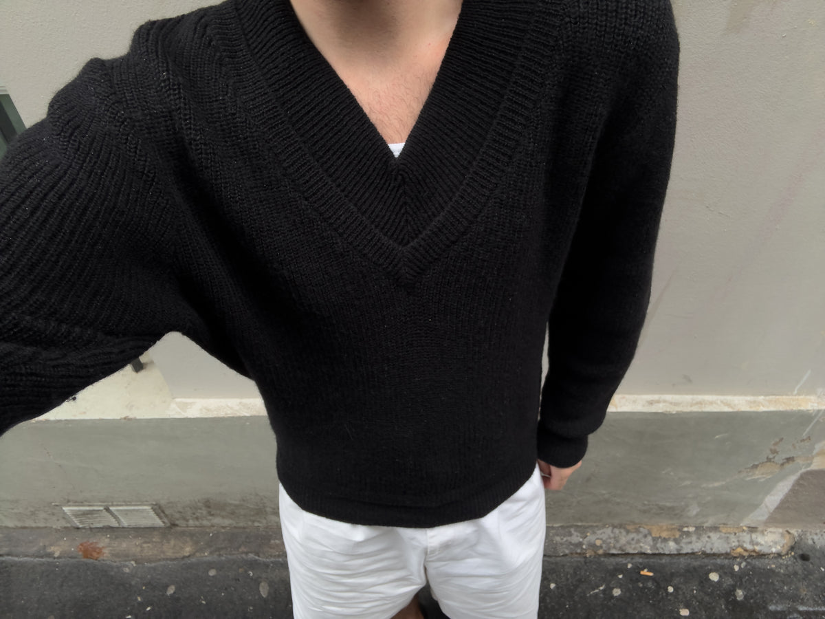 The Knit V-Neck by Entire Studios