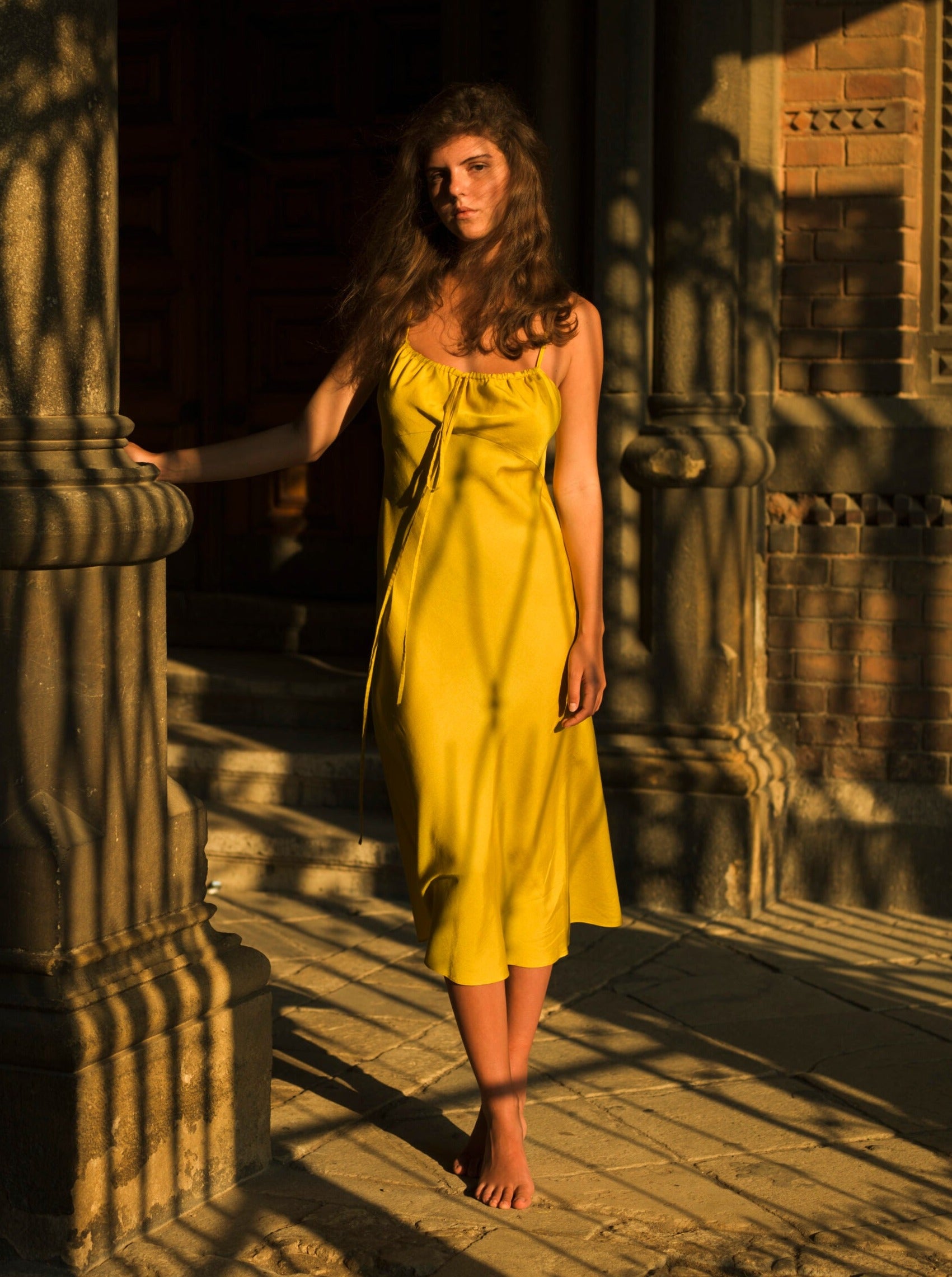 Hempful Bella Dress in Amber